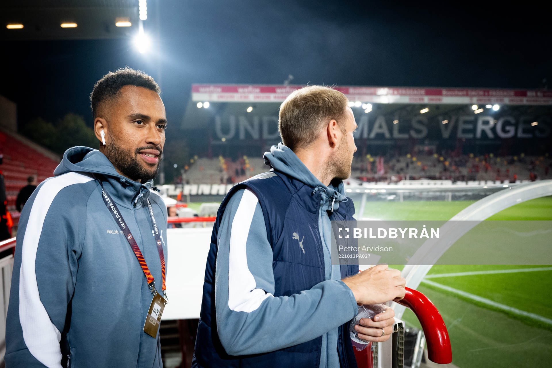 Isaac Kiese Thelin and Ola Toivonen of Malmö FF
