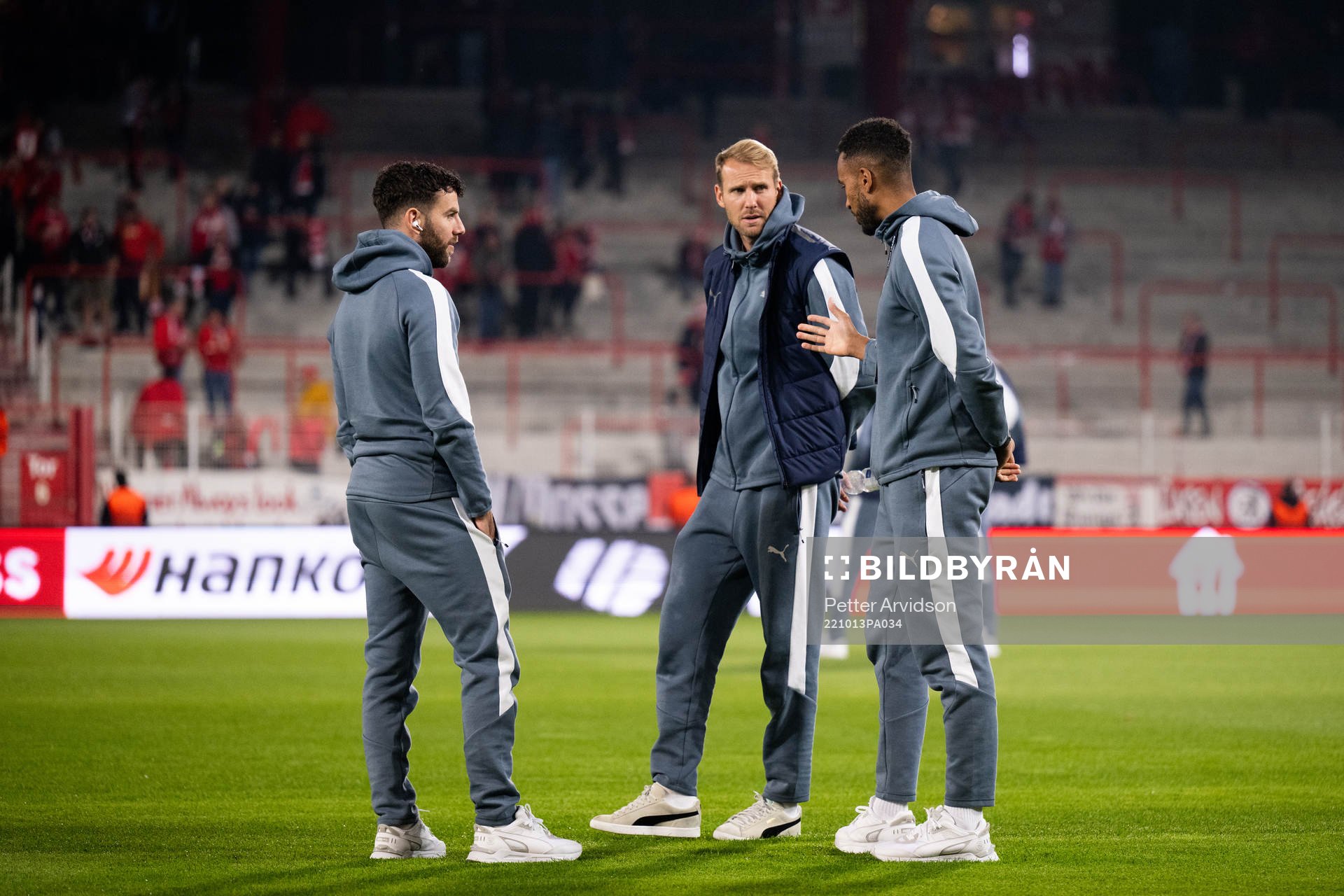 Erdal Rakip, Ola Toivonen and Isaac Kiese Thelin of Malmö
