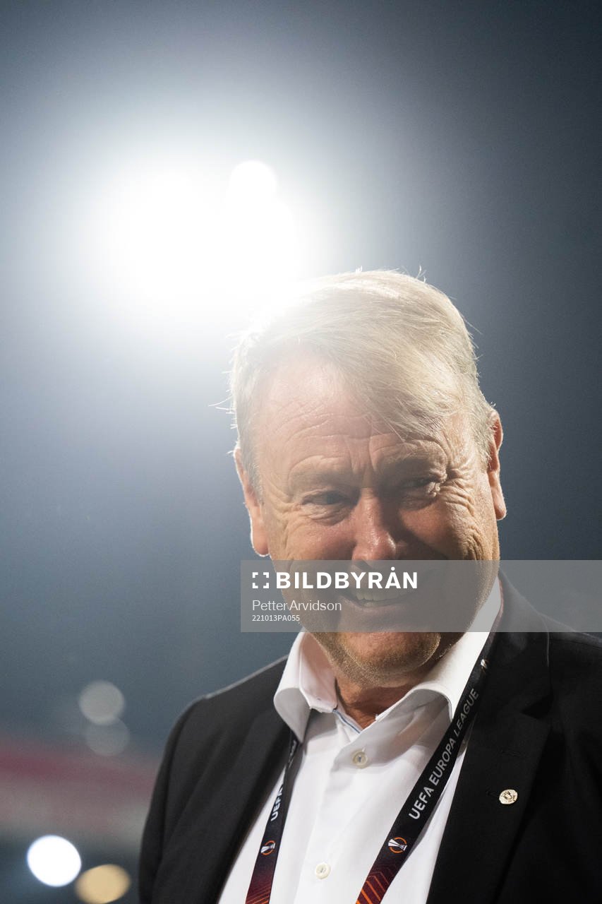 Head coach Åge Hareide of Malmö FF