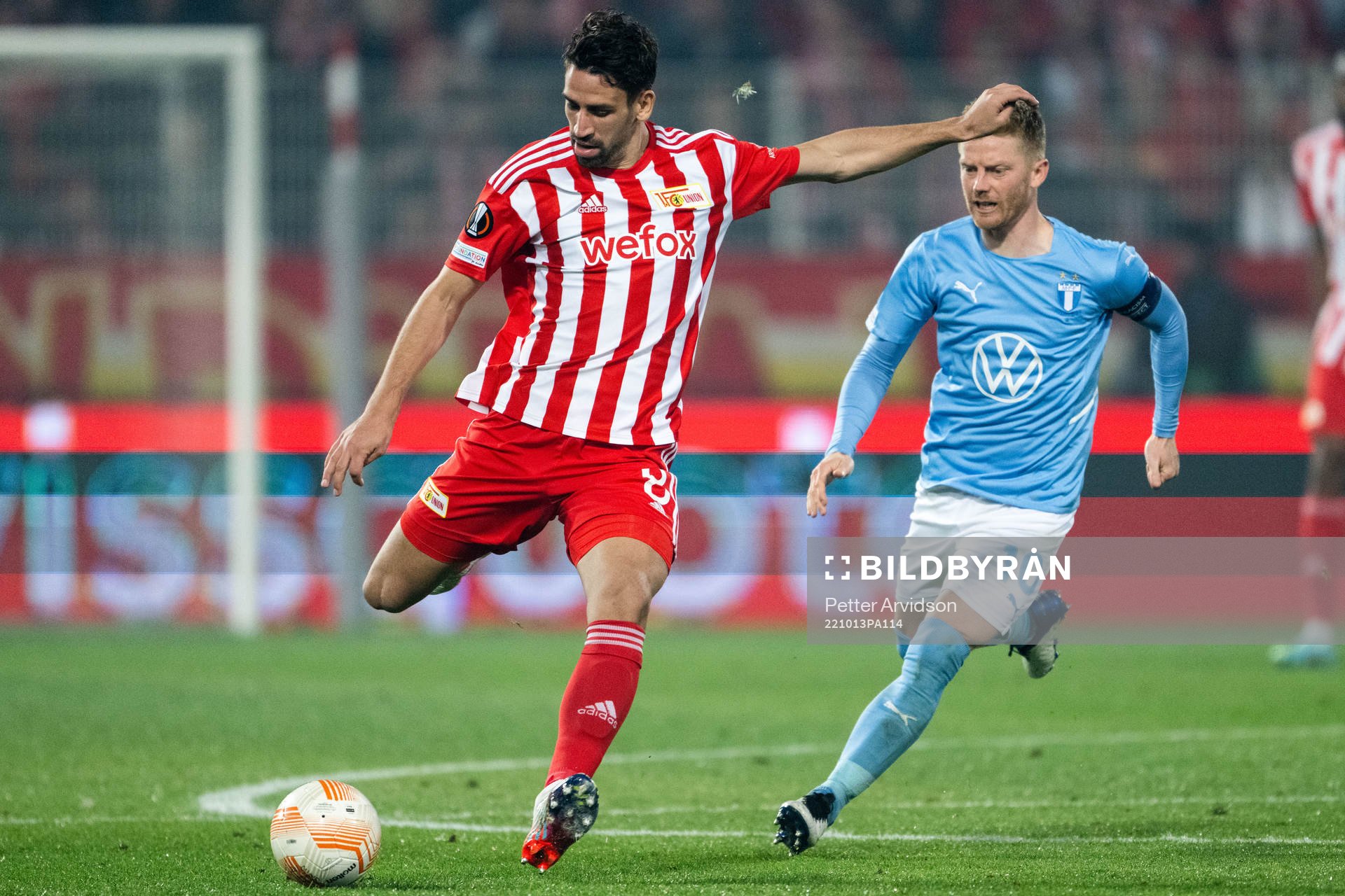 u8+of Union Berlin and Anders Christiansen of Malmö FF