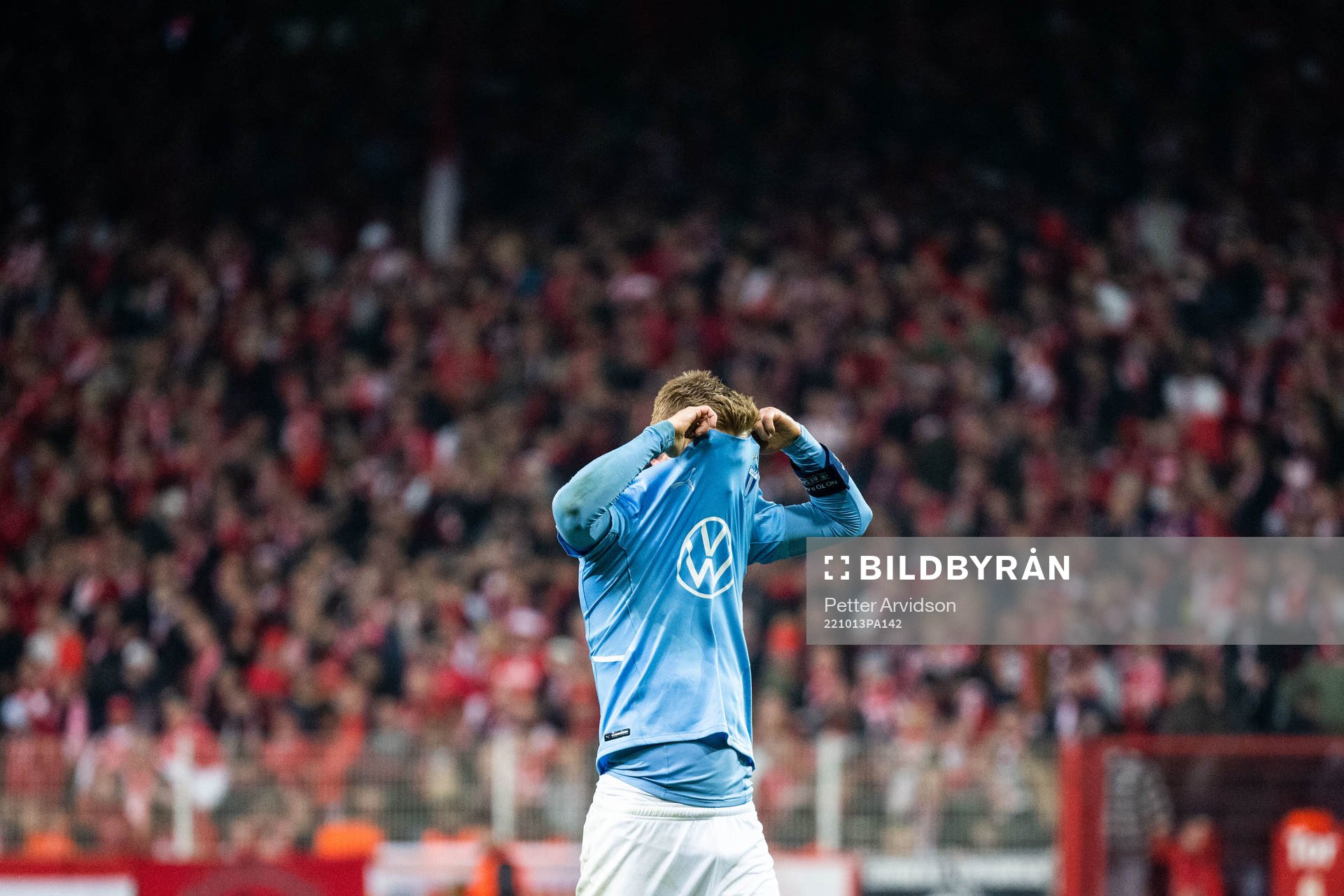 Anders Christiansen of Malmö FF looks dejected
