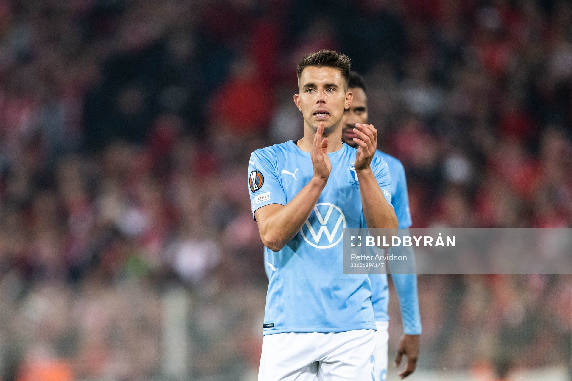 Jonas Knudsen of Malmö FF looks dejected