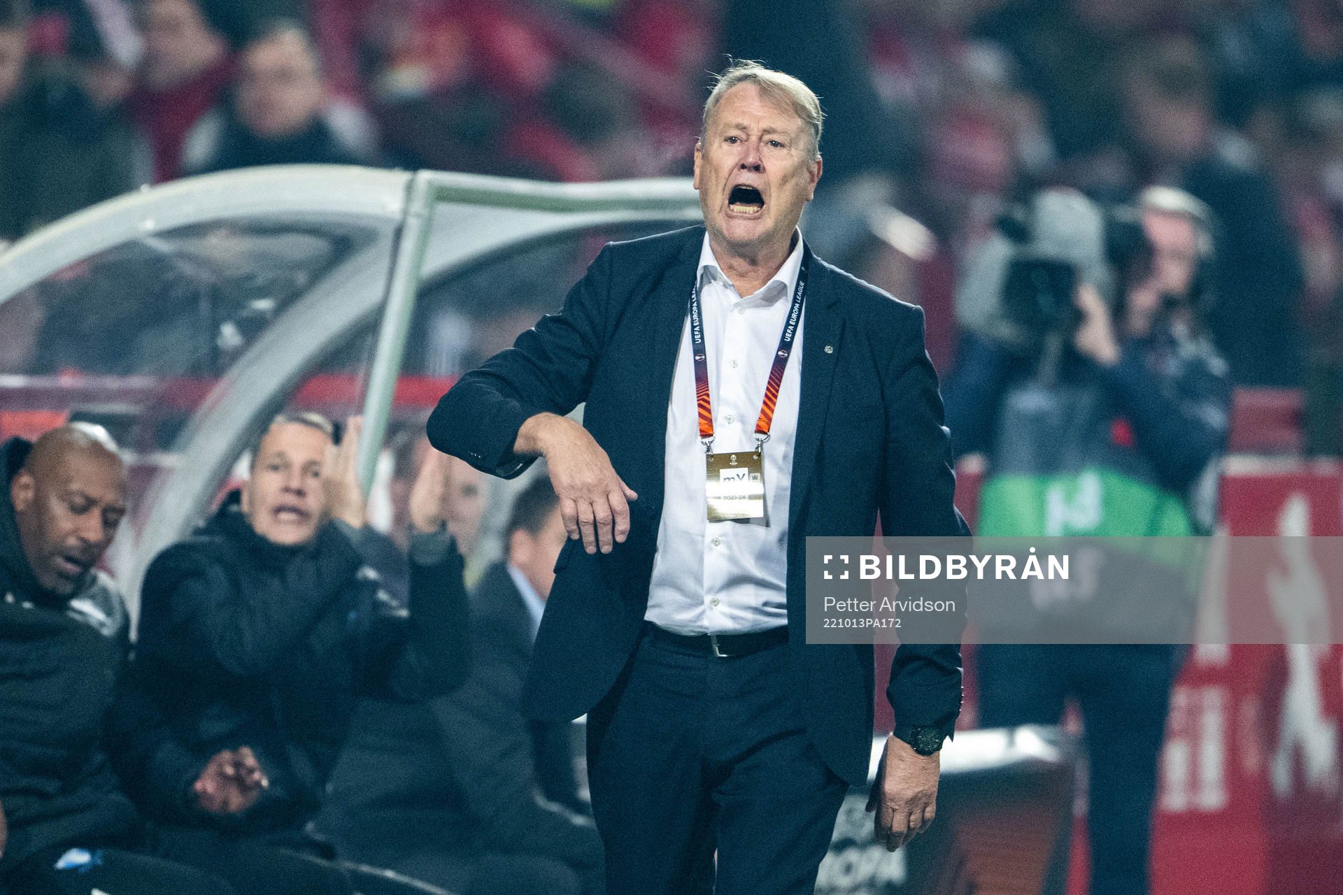 Head coach Åge Hareide of Malmö FF