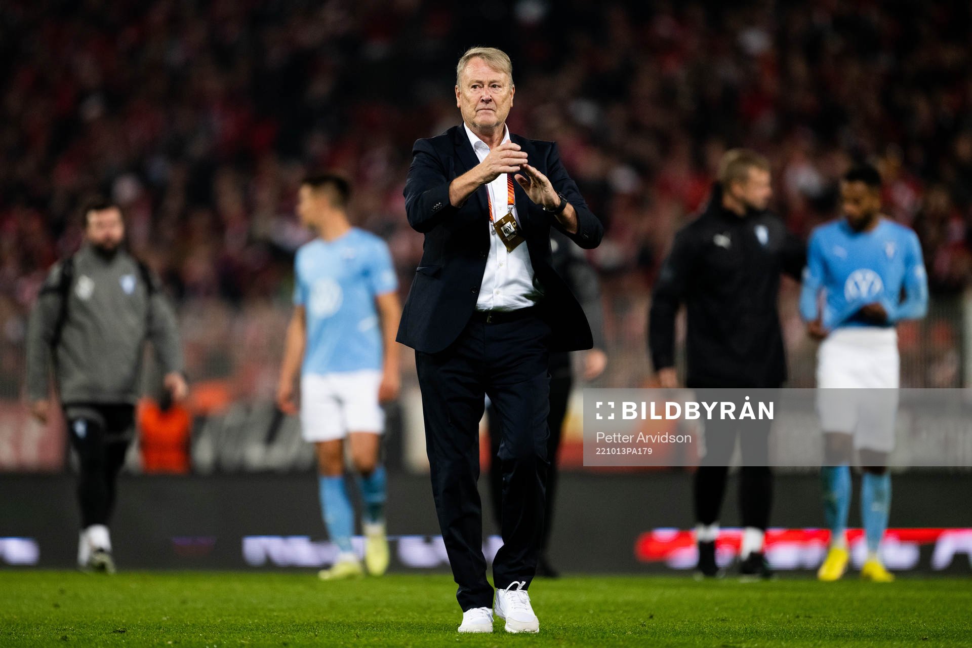 Head coach Åge Hareide of Malmö FF