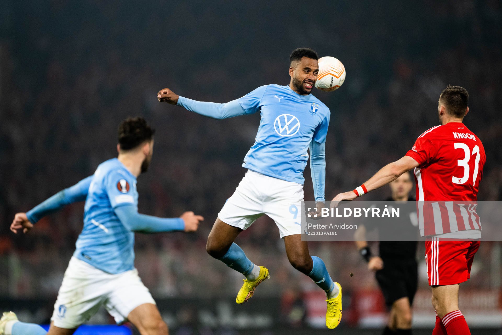 Isaac Kiese Thelin of Malmö FFduring the UEFA Europa