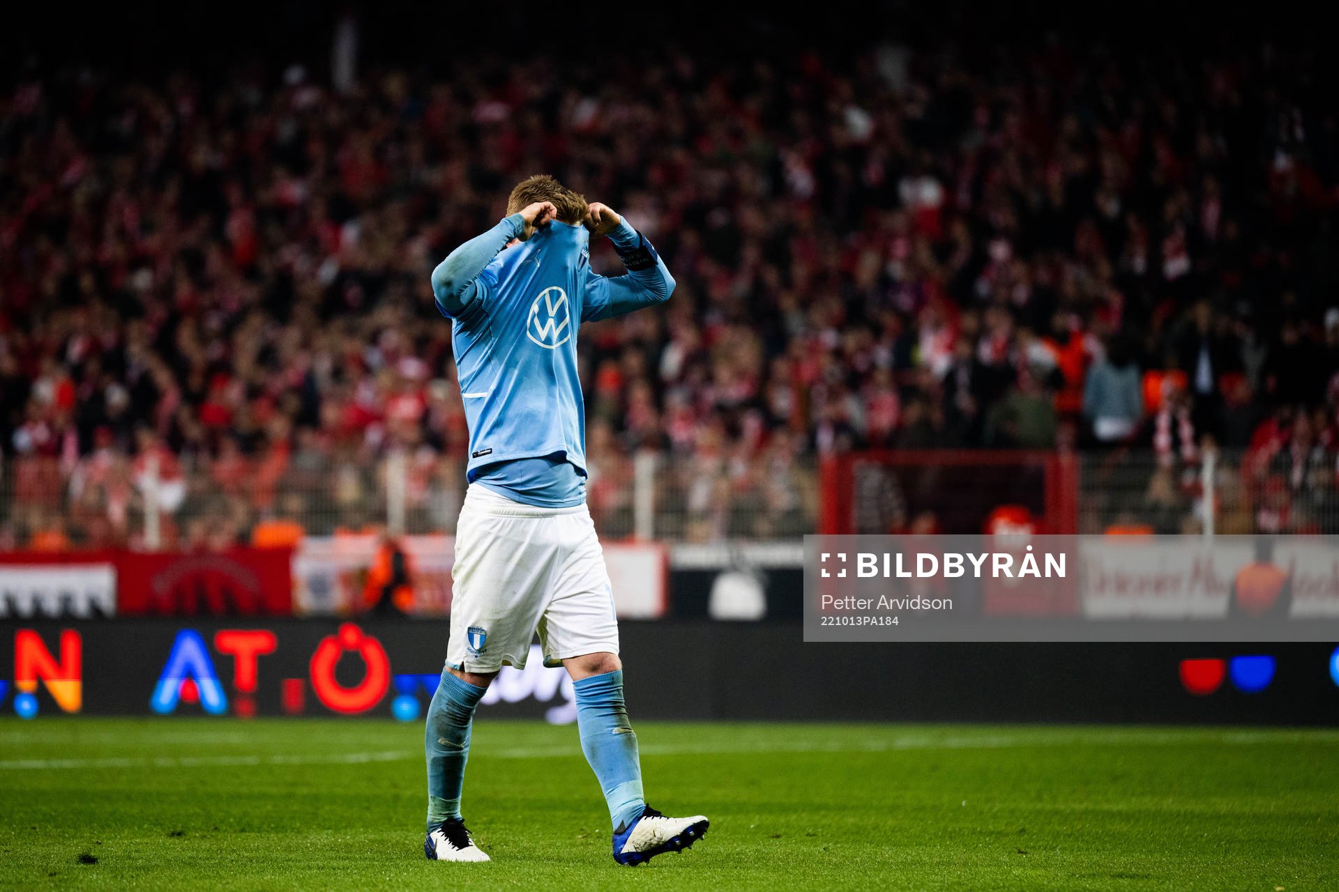 Anders Christiansen of Malmö FF looks dejected