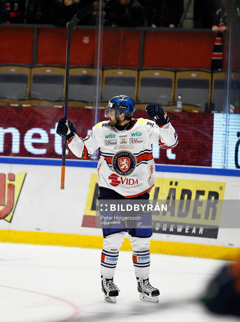 Växjös Lukas Bengtsson jublar
