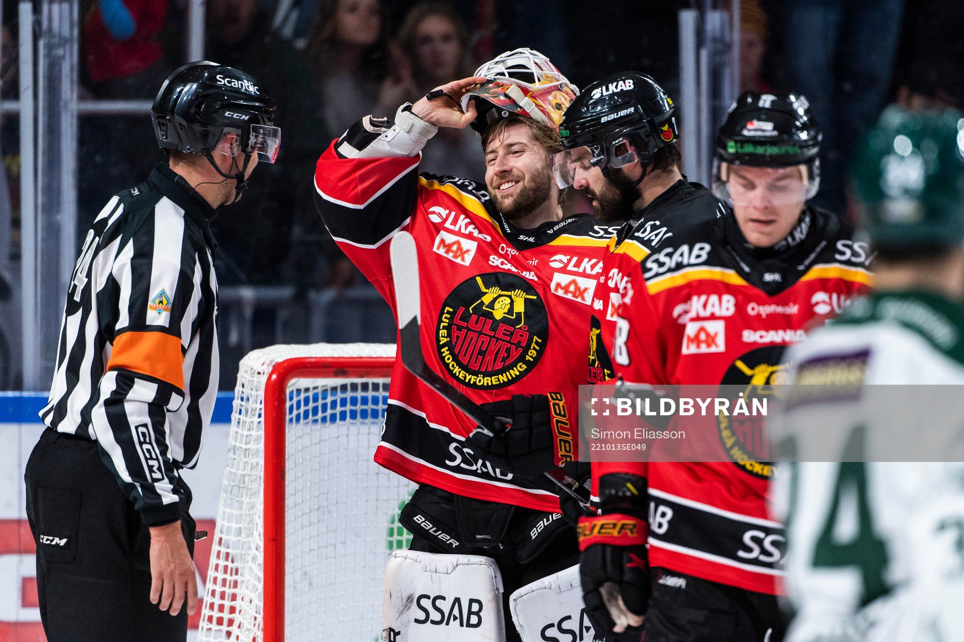 Luleås målvakt Joel Lassinantti