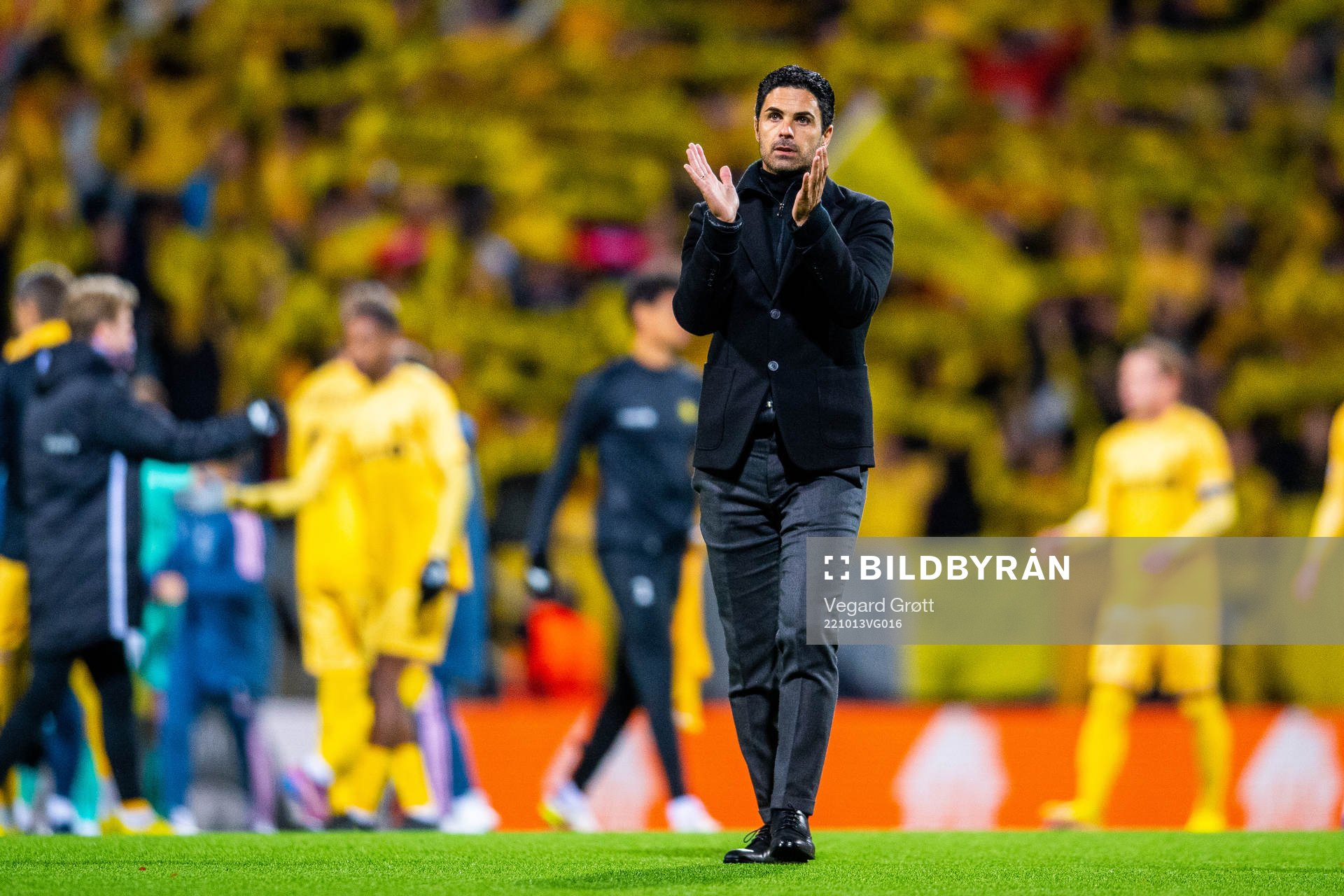 Mikel Arteta, head coach of Arsenal, after the UEFA Europa League football match between Bodø/Glimt and Arsenal on October 13, 2022 in Bodø.