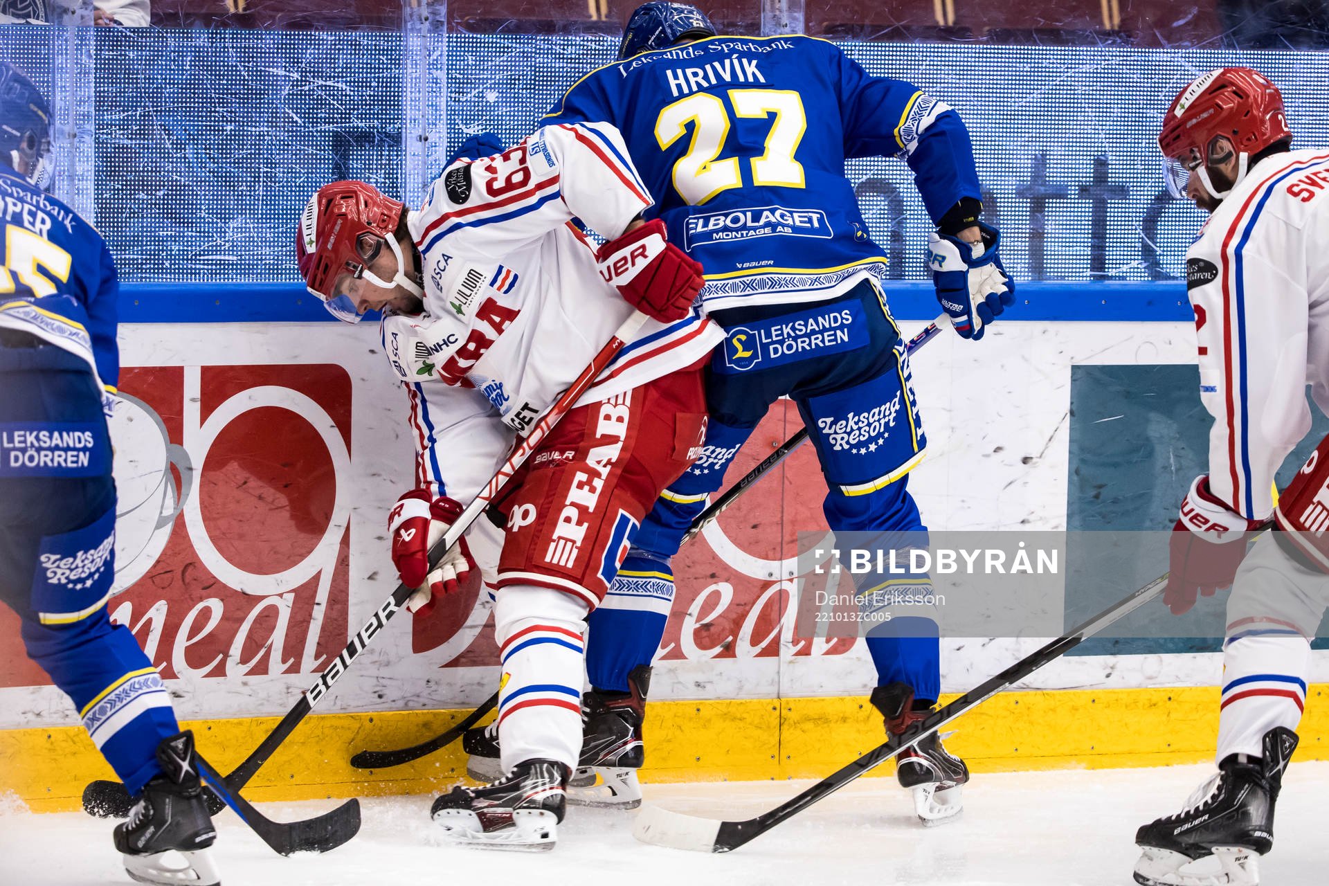 ???under ishockeymatchen i SHL mellan Leksand och Timrå