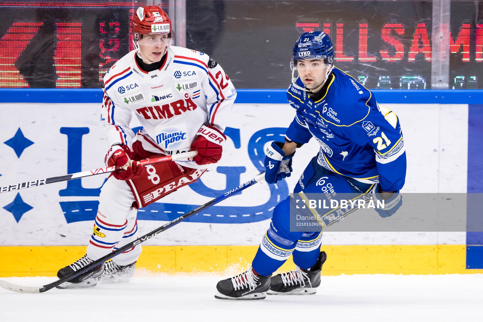 Timrås Erik Walli Walterholm och Leksands John Quenneville