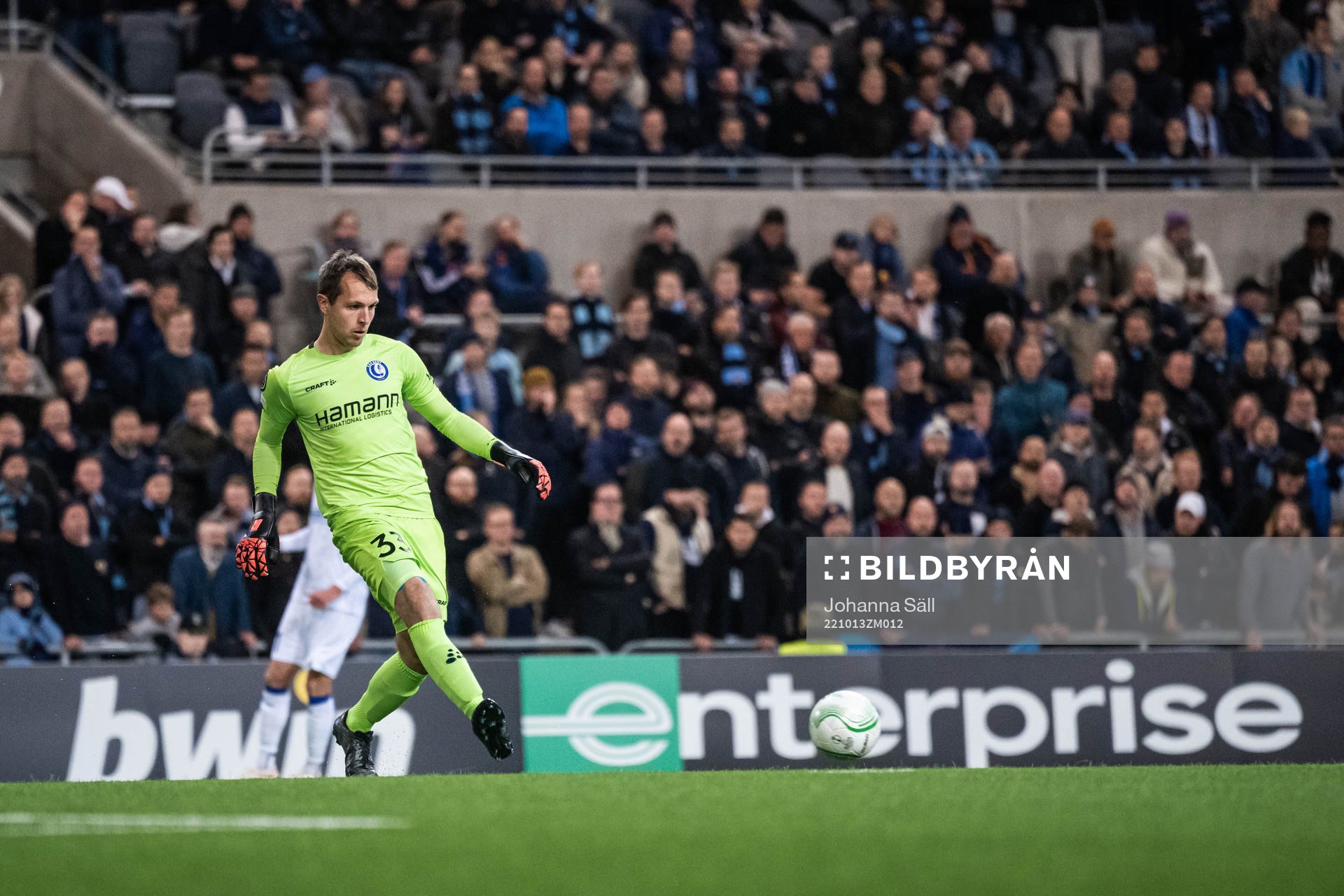 goalkeeper Davy Roef Verdedigers of Gent during the UEFA Conference League match between Djurgården and Gent on October 13, 2022 in Stockholm.
