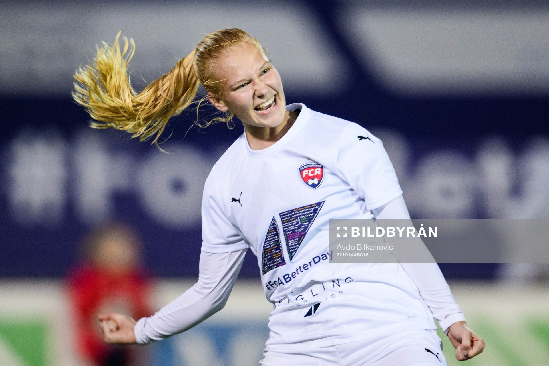 FC Rosengårds Sofie Bruun Bredgaard jublar