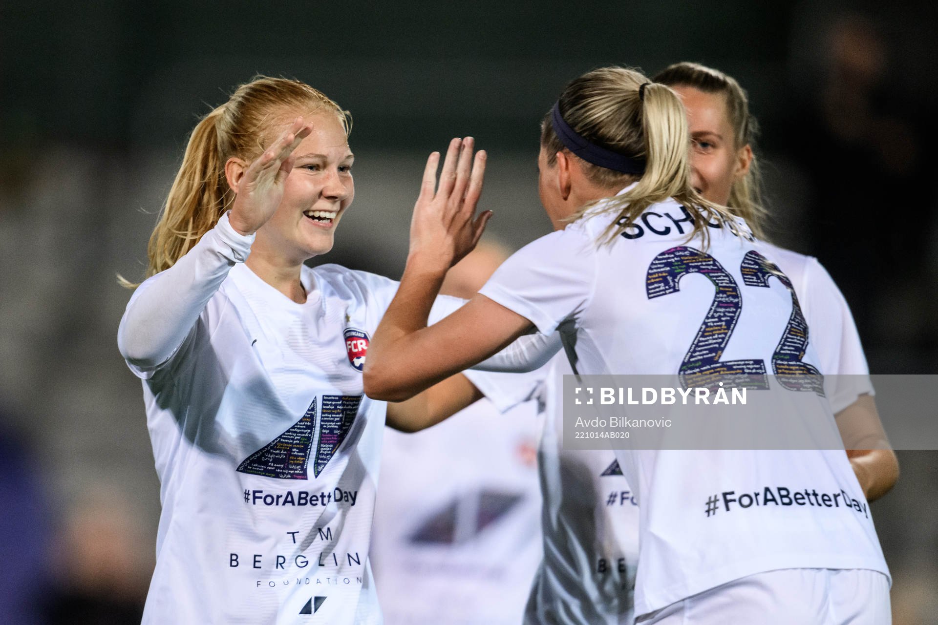 FC Rosengårds Sofie Bruun Bredgaard jublar