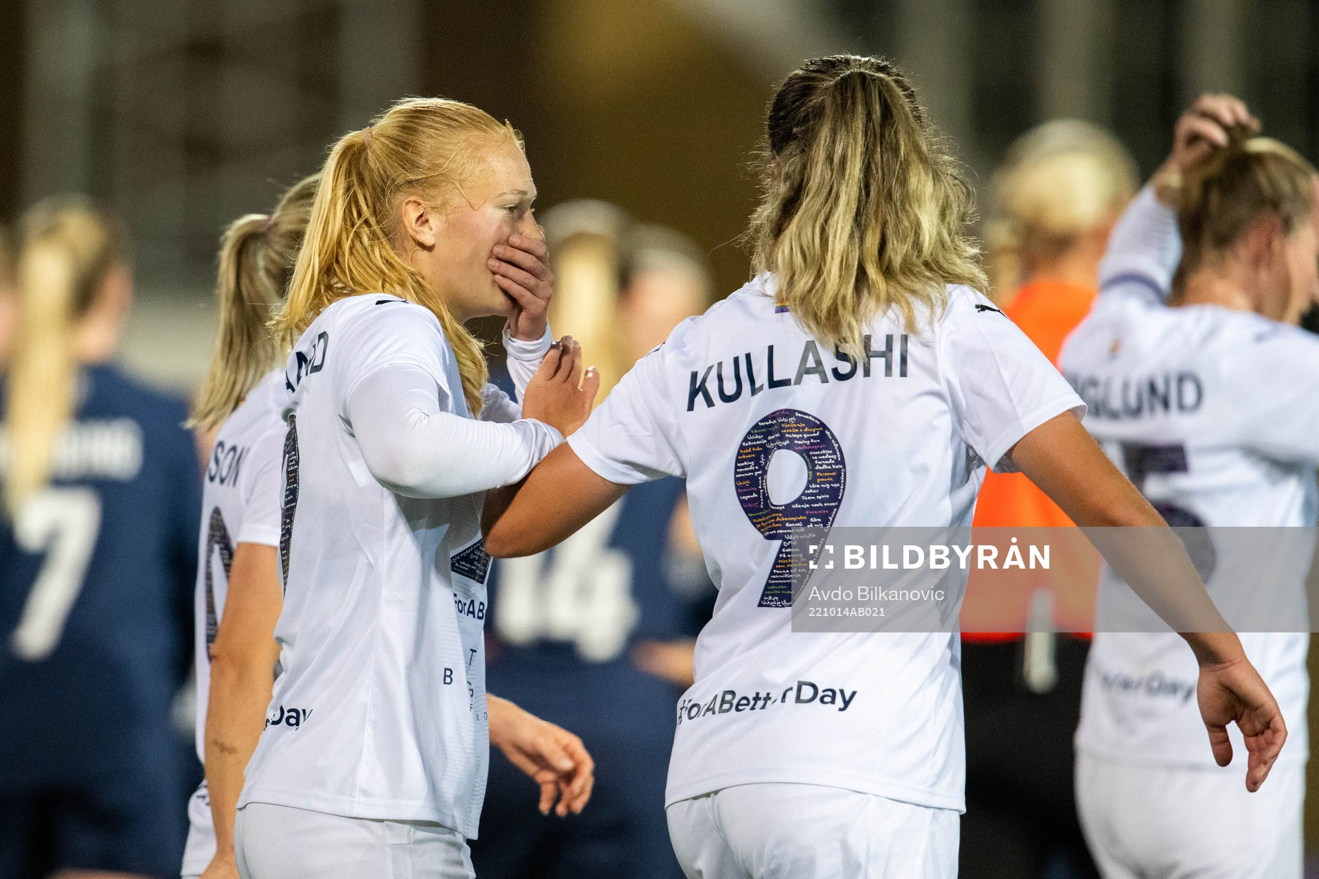 FC Rosengårds Sofie Bruun Bredgaard och Loreta Kullashi