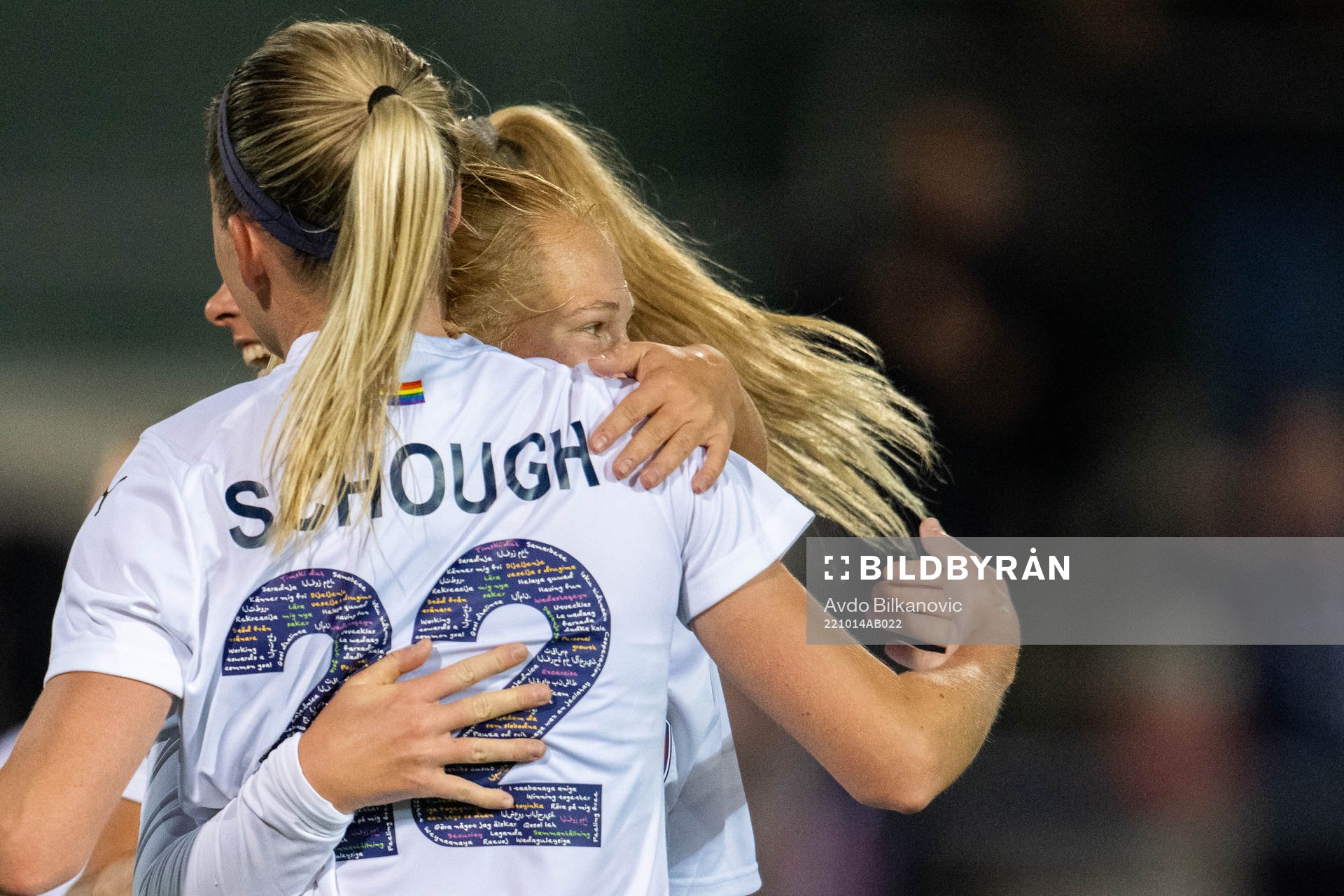 FC Rosengårds Sofie Bruun Bredgaard och Olivia Schough