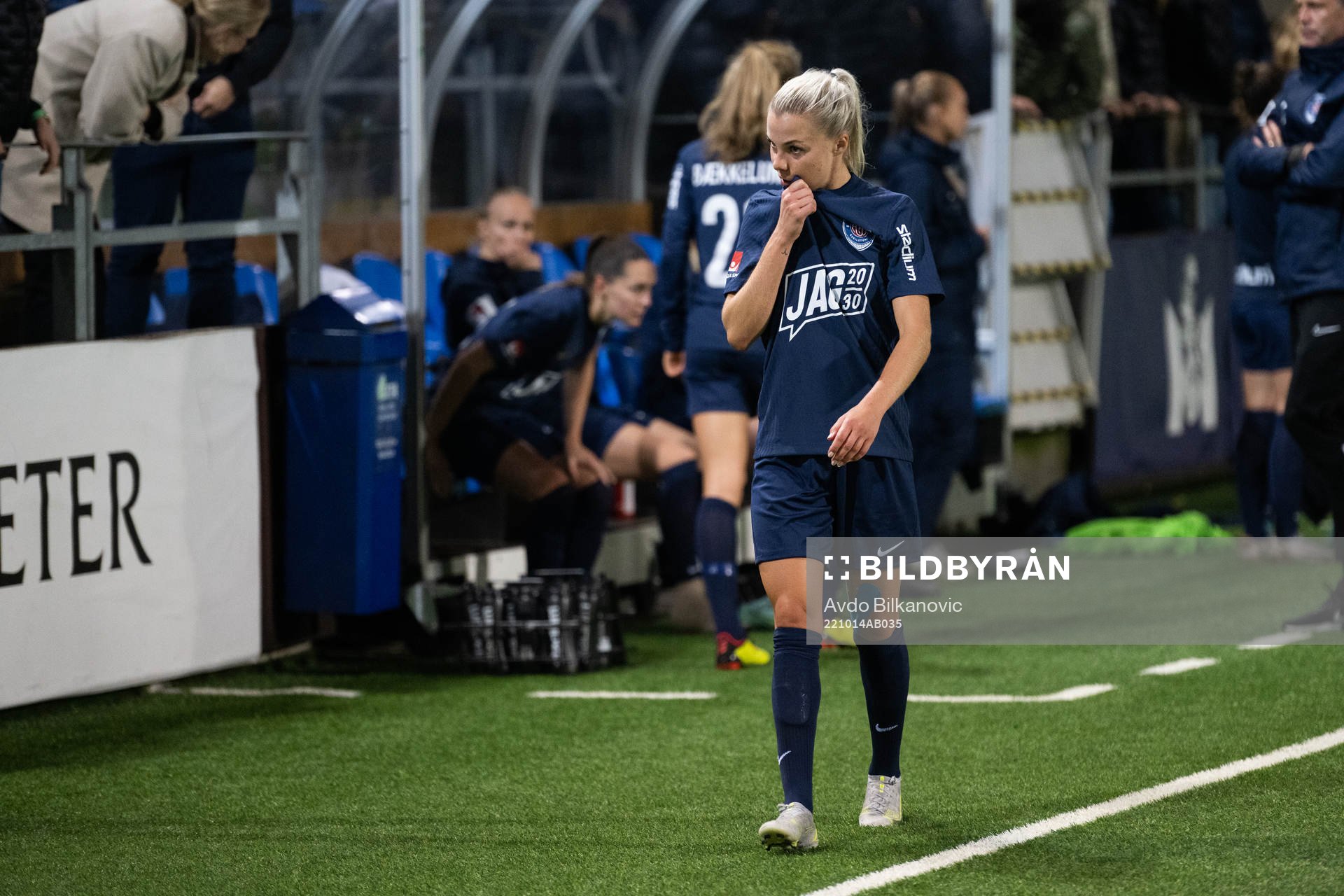 Eskilstuna Uniteds Lotta Ökvist deppar