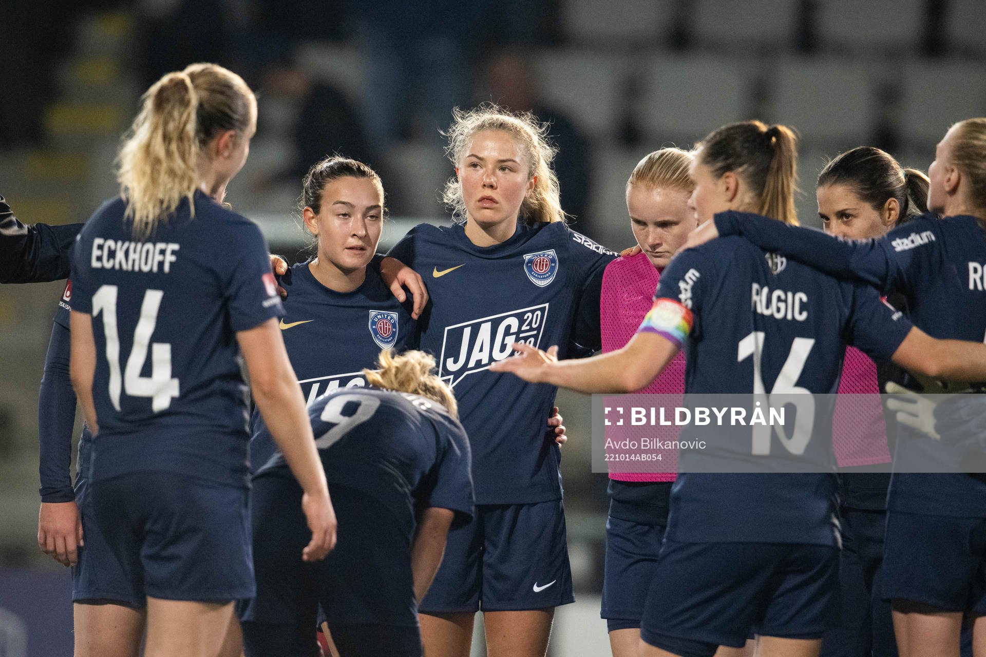 Eskilstuna Uniteds spelare deppar