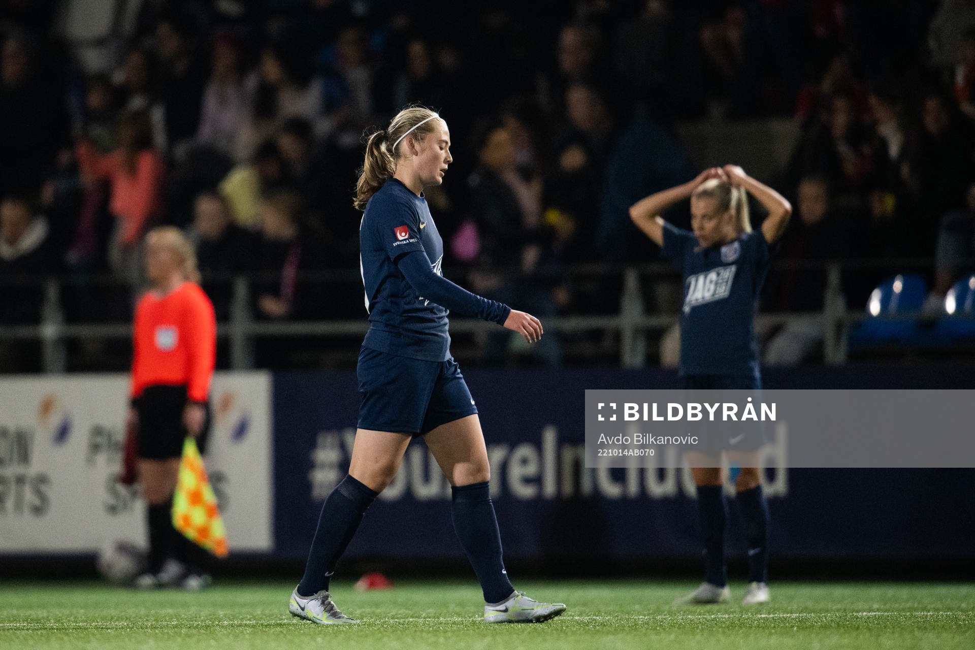 Eskilstuna Uniteds Paulina Nyström deppar