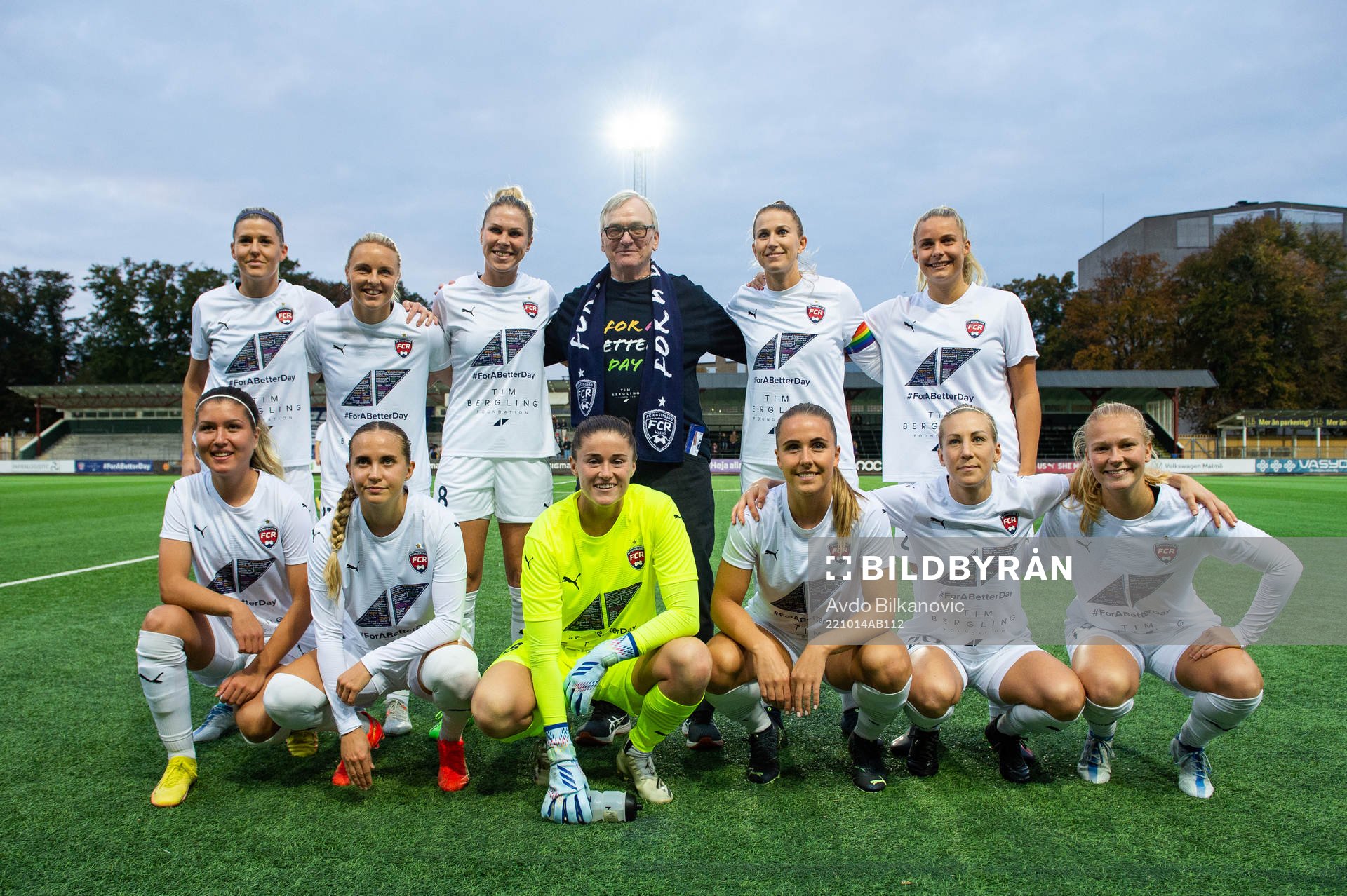 FC Rosengårds spelare med Tim Berglins pappa Cleas