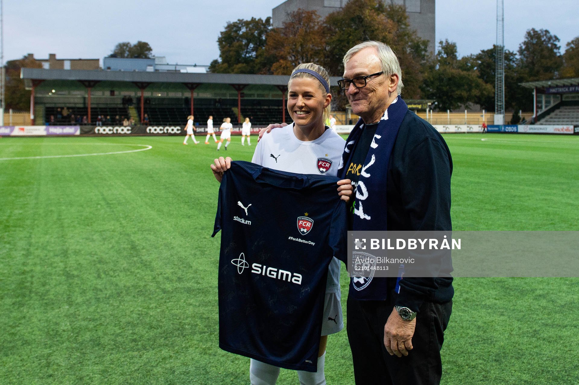 FC Rosengårds Olivia Schough och Tim Berglins pappa Cleas