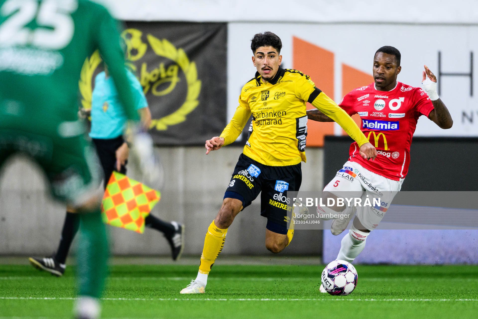 Elfsborgs Ahmed Qasem och Degerfors Joseph - Claude Agyeman