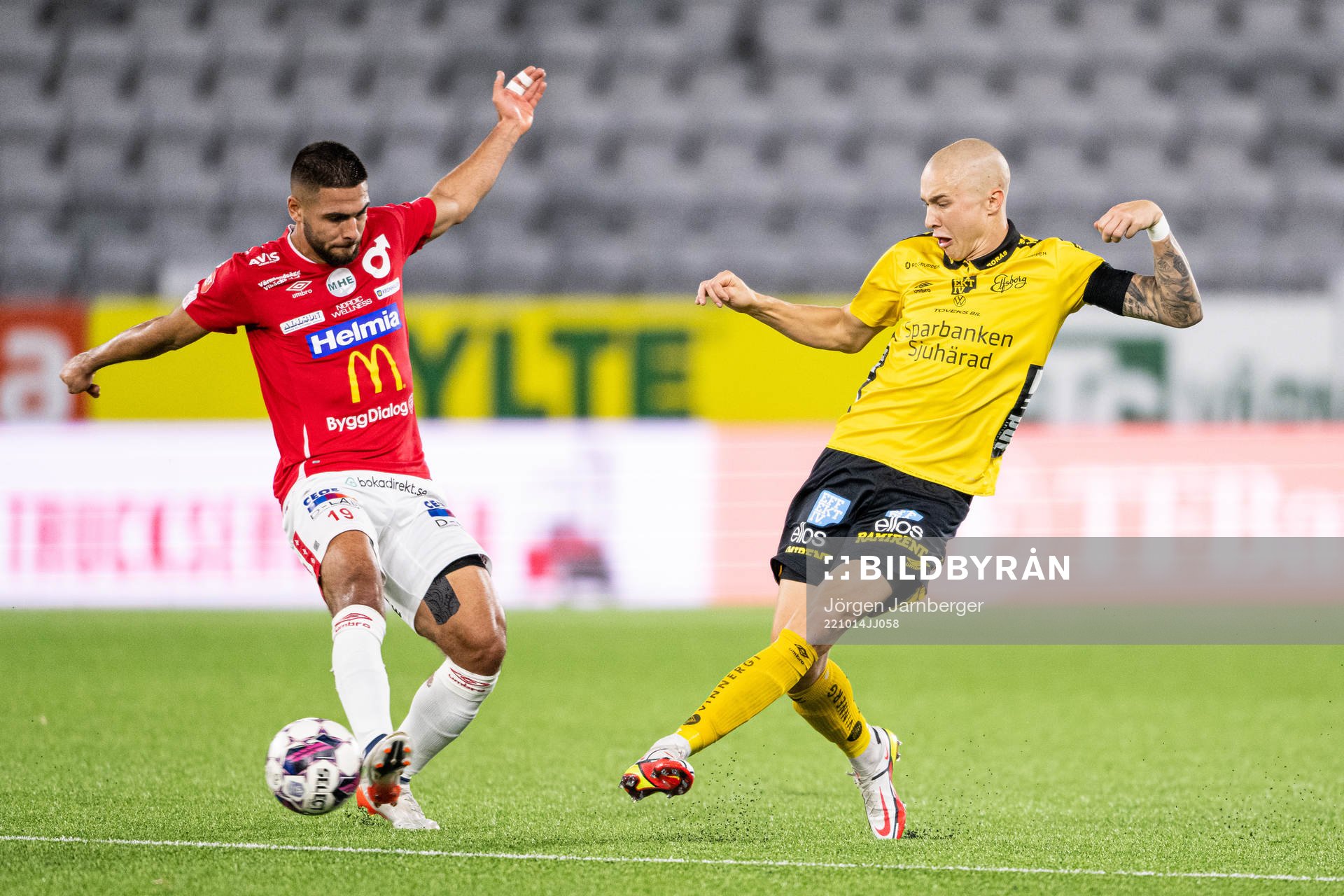 Degerfors Omar Faraj och Elfsborgs Sebastian Holmen
