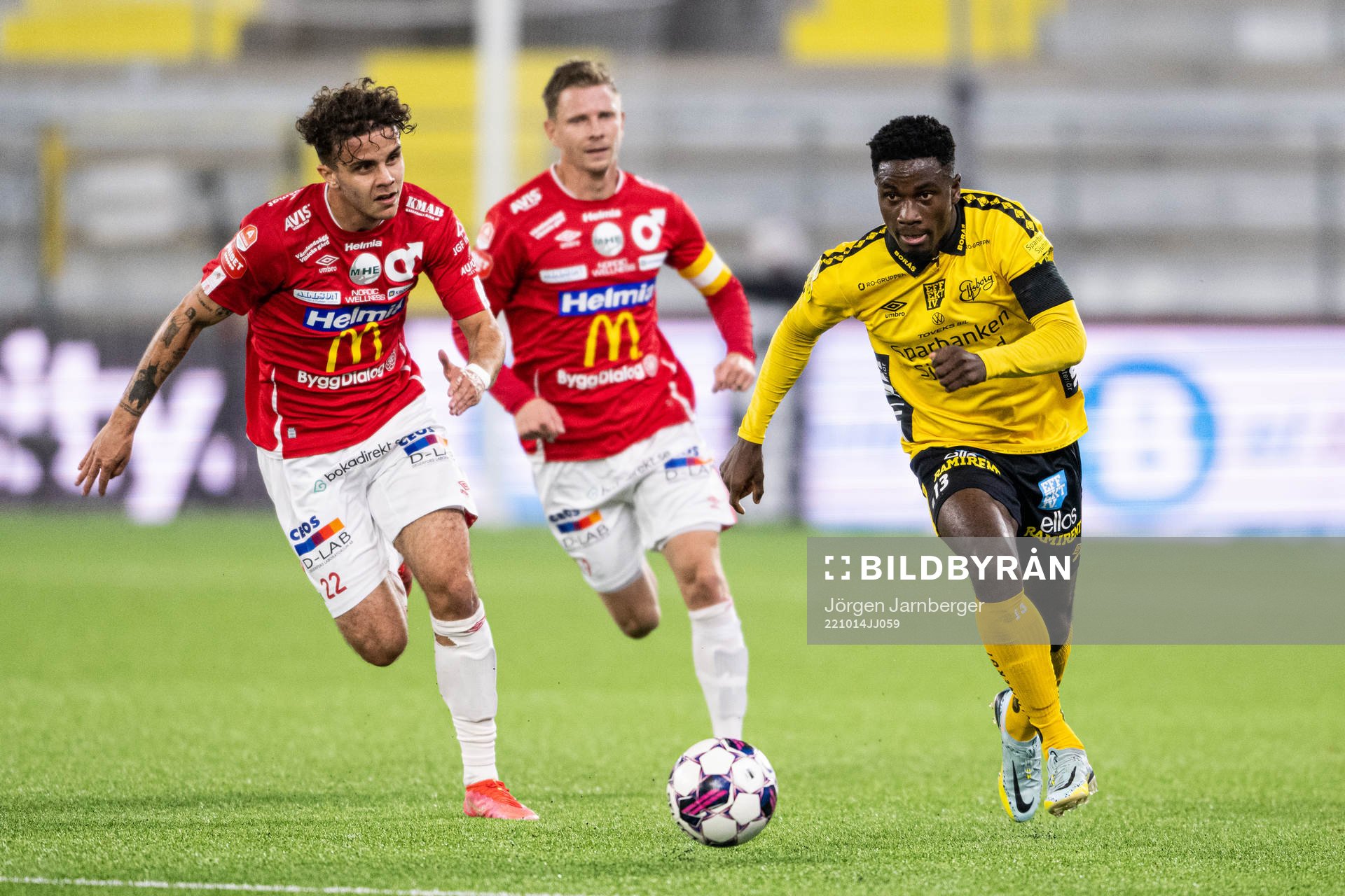Degerfors Justin Salmon och Elfsborgs Michael Baidoo