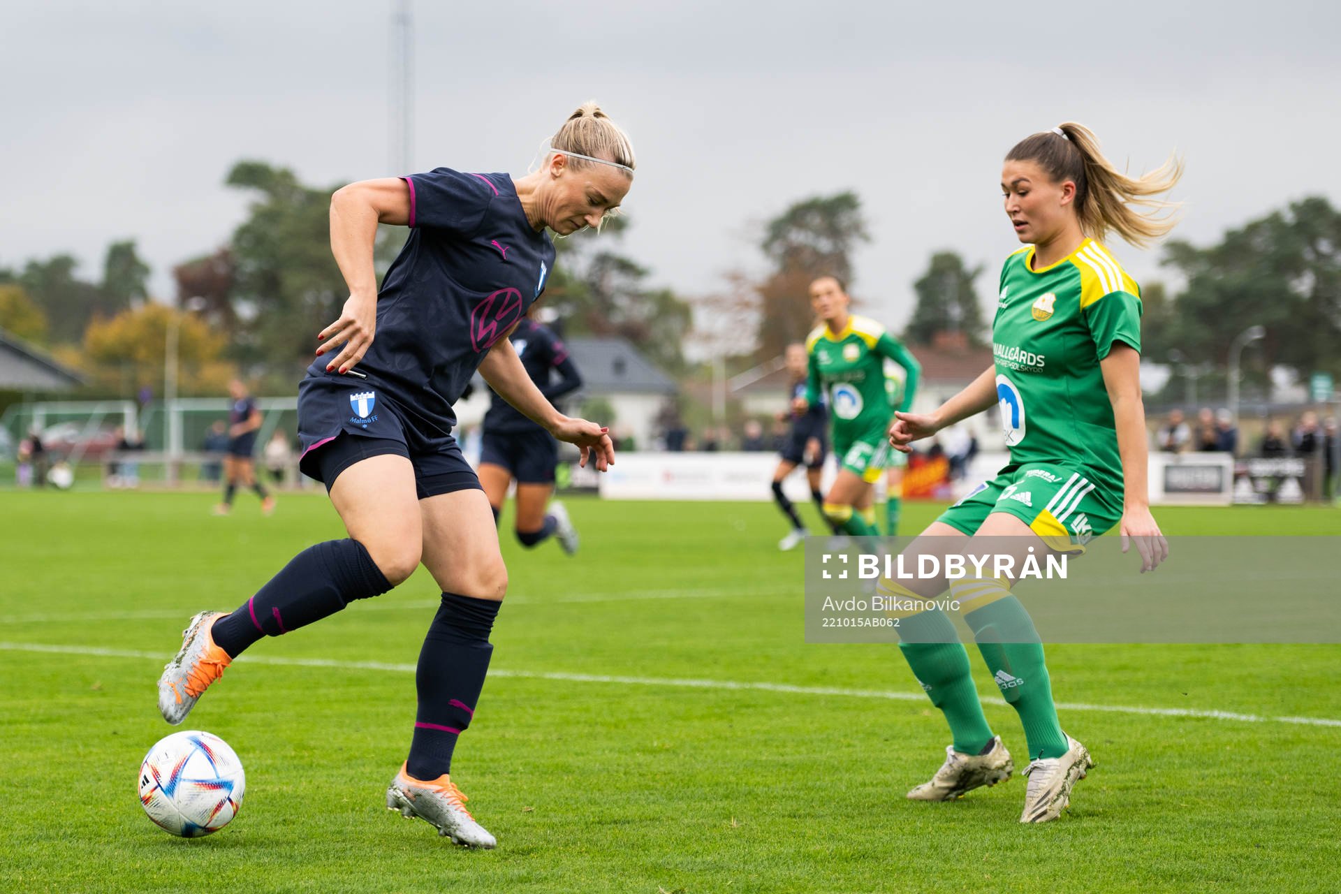 Åhus Ella Andersson och Malmö FFs Madeleine Hejde