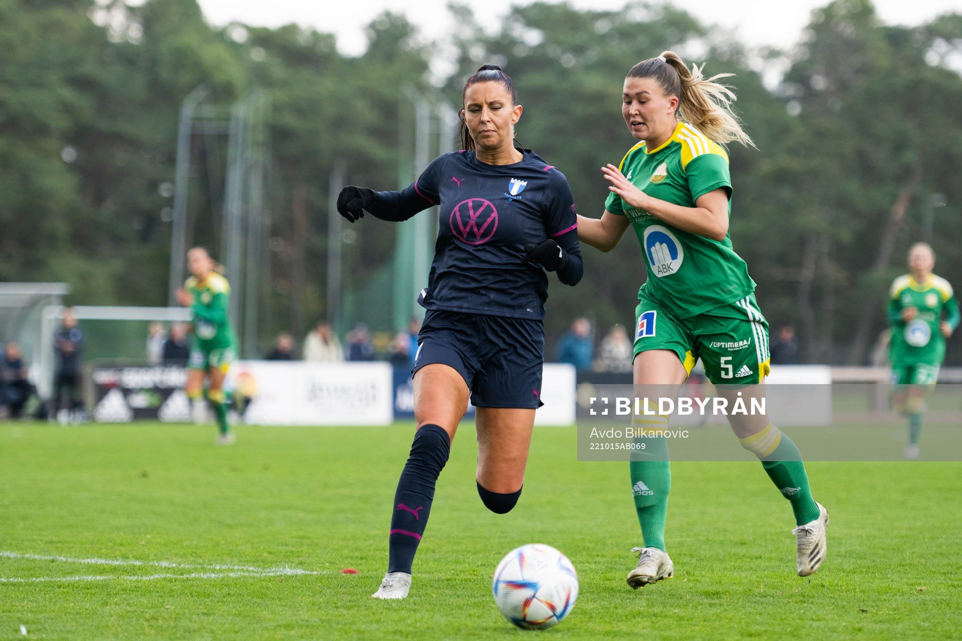 Åhus Ella Andersson och Malmö FFs Malin Gunnarsson