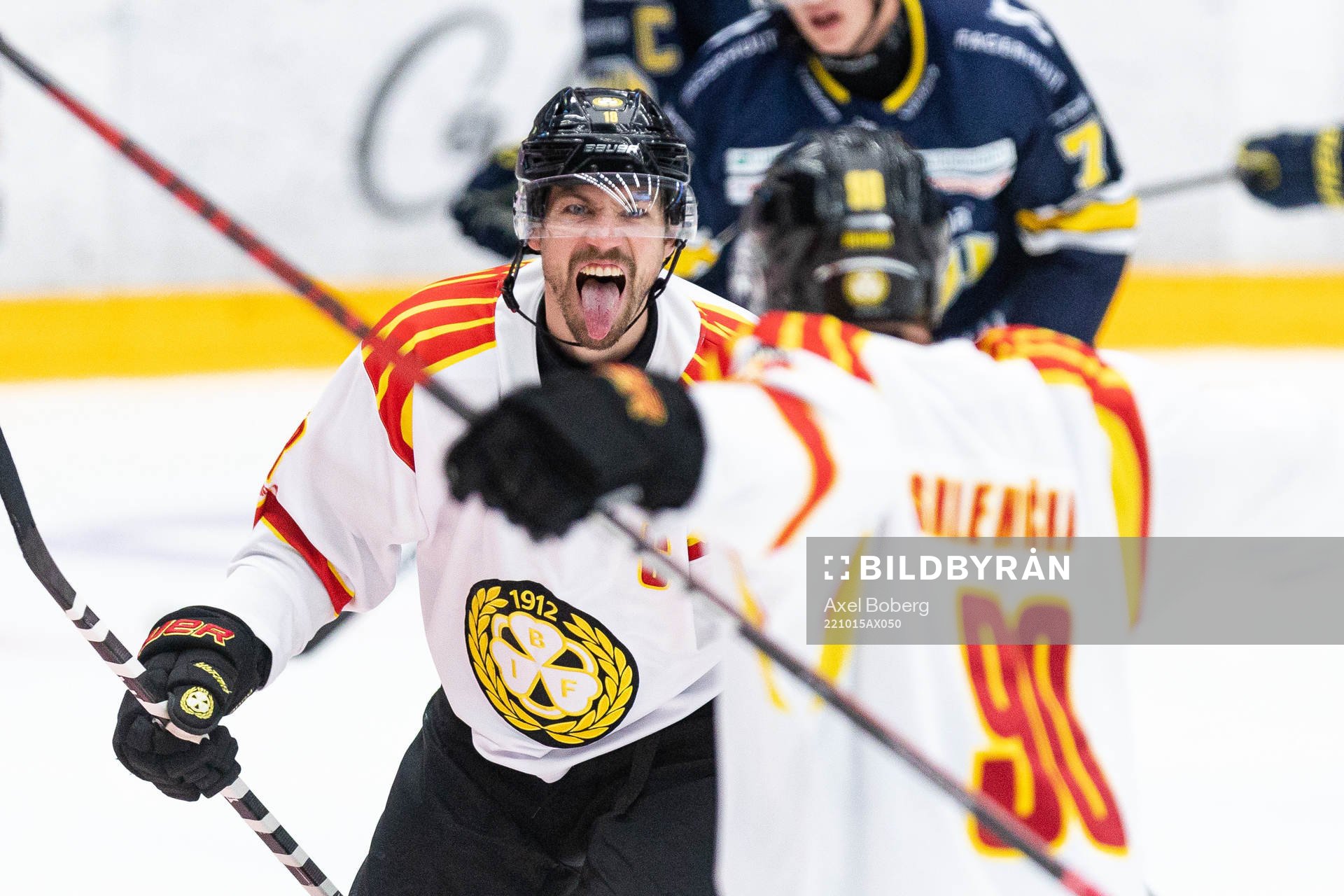 Brynäs Anton Rödin jublar