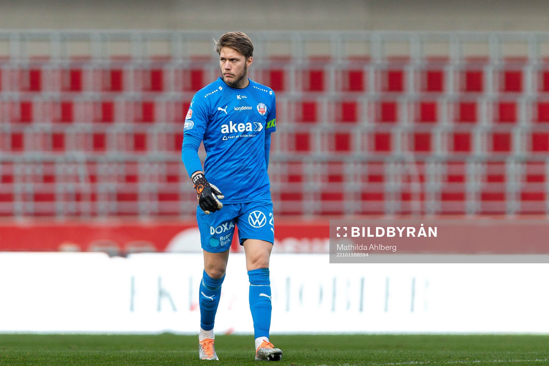 Helsingborgs målvakt Kalle Joelsson deppar