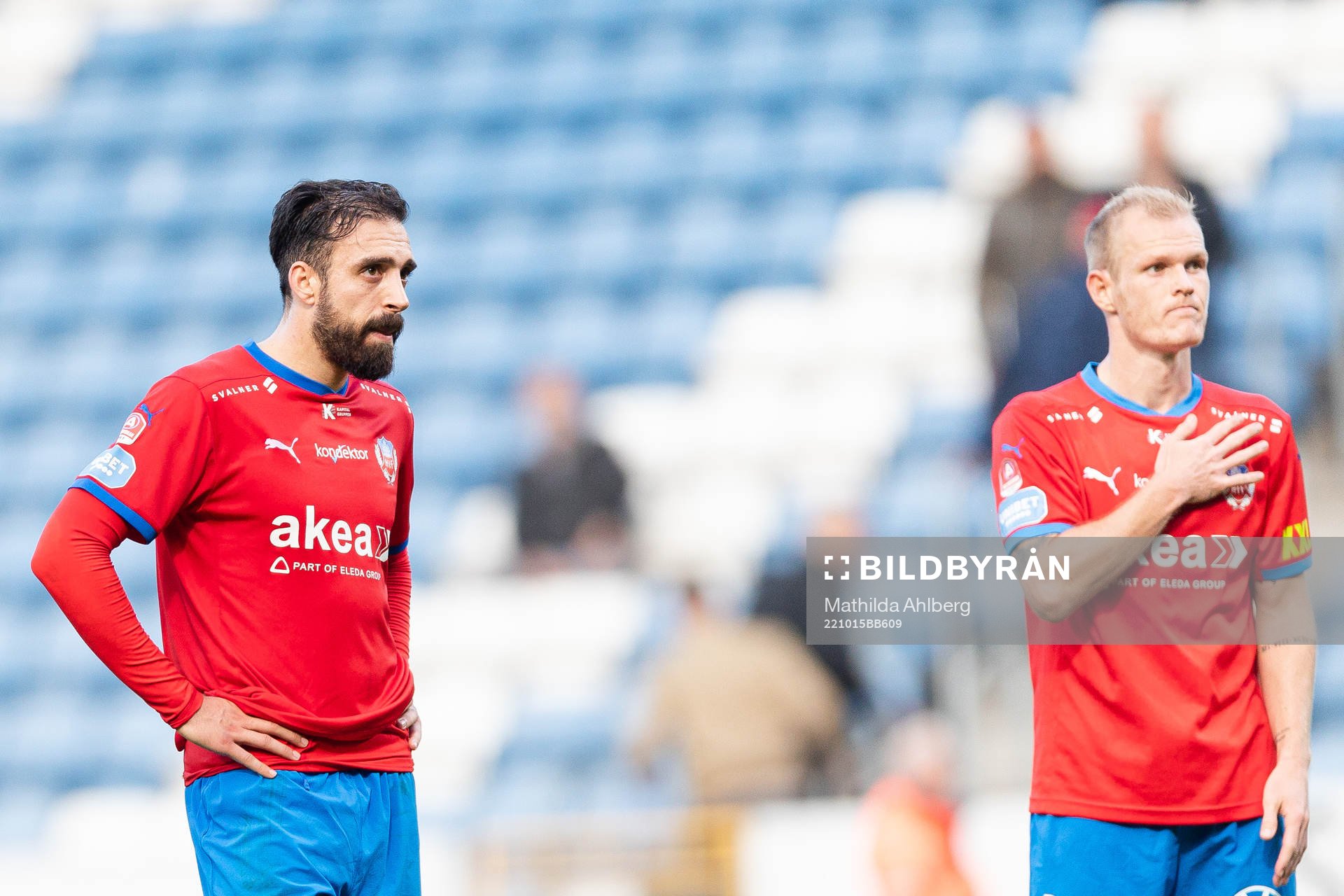 Helsingborgs Abdul Rahman Khalili och Philip Rejnhold deppar