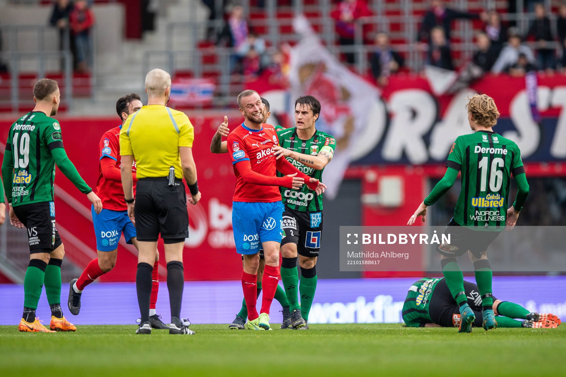 Helsingborgs Alexander Faltsetas och Varbergs Jon Birkfeldt