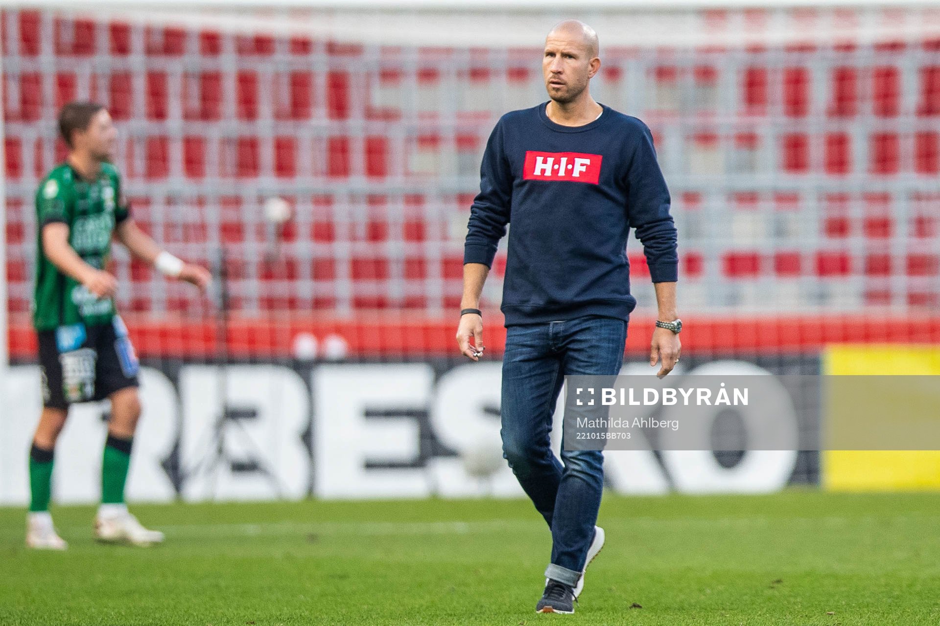 Helsingborgs tränare Mattias Lindström deppar
