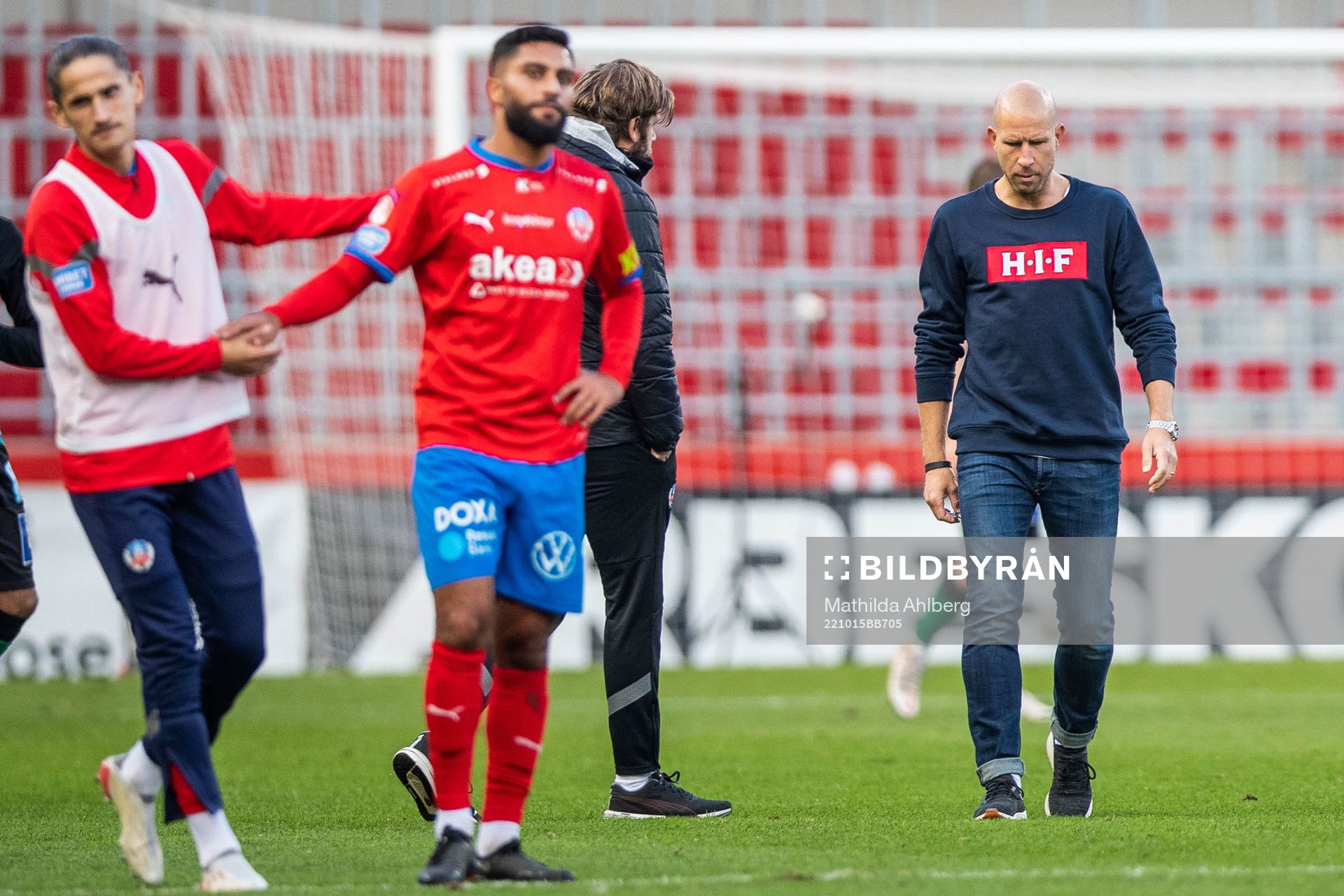 Helsingborgs Ervin Gigovic, Amin Al-Hamawi och tränare