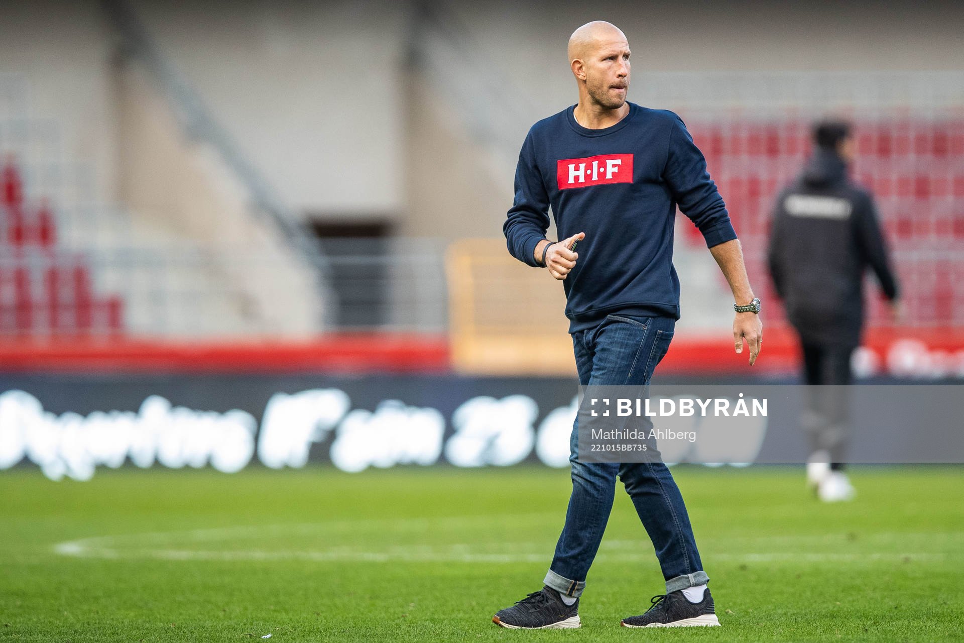 Helsingborgs tränare Mattias Lindström deppar