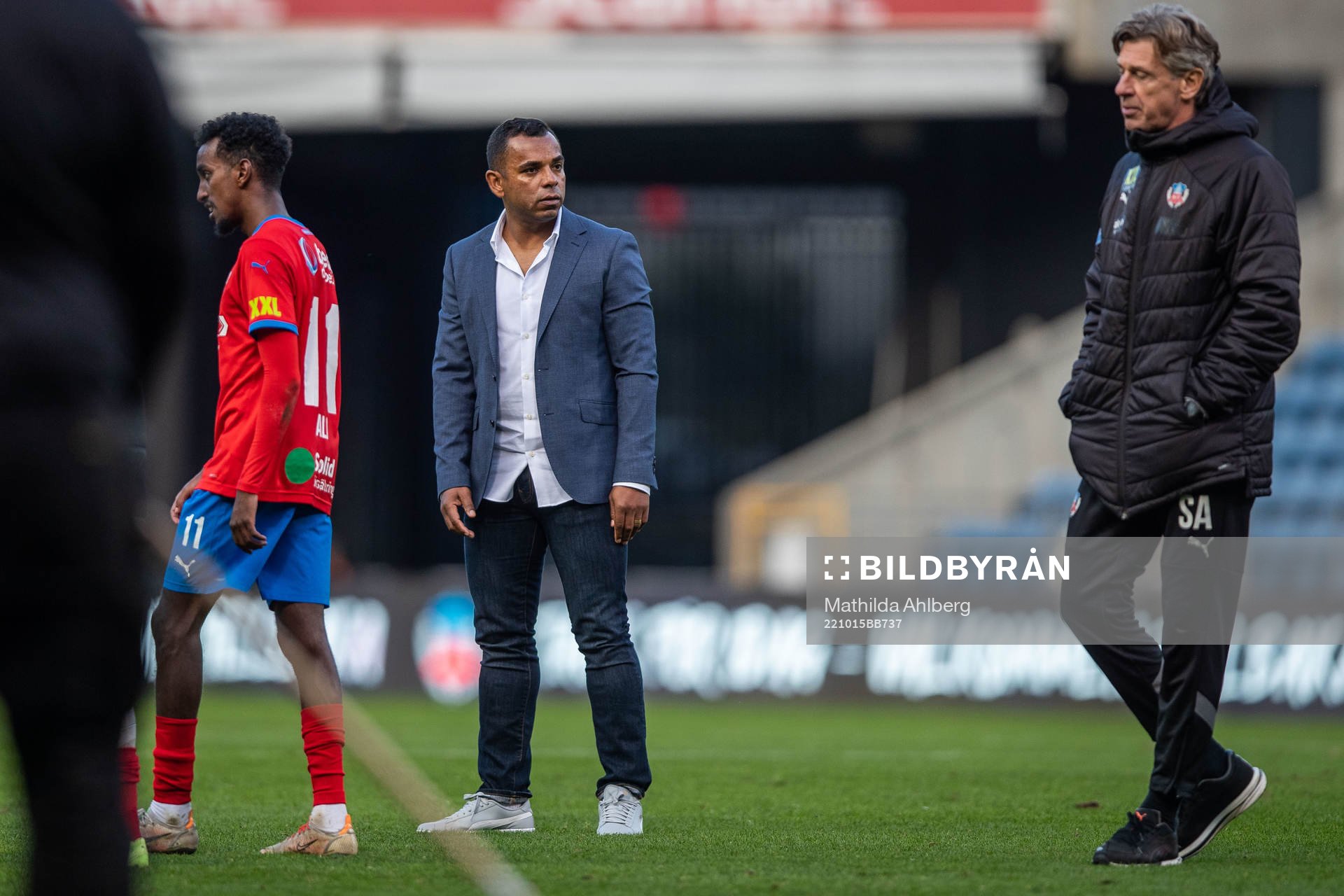 Helsingborgs tränare Alvaro Santos deppar