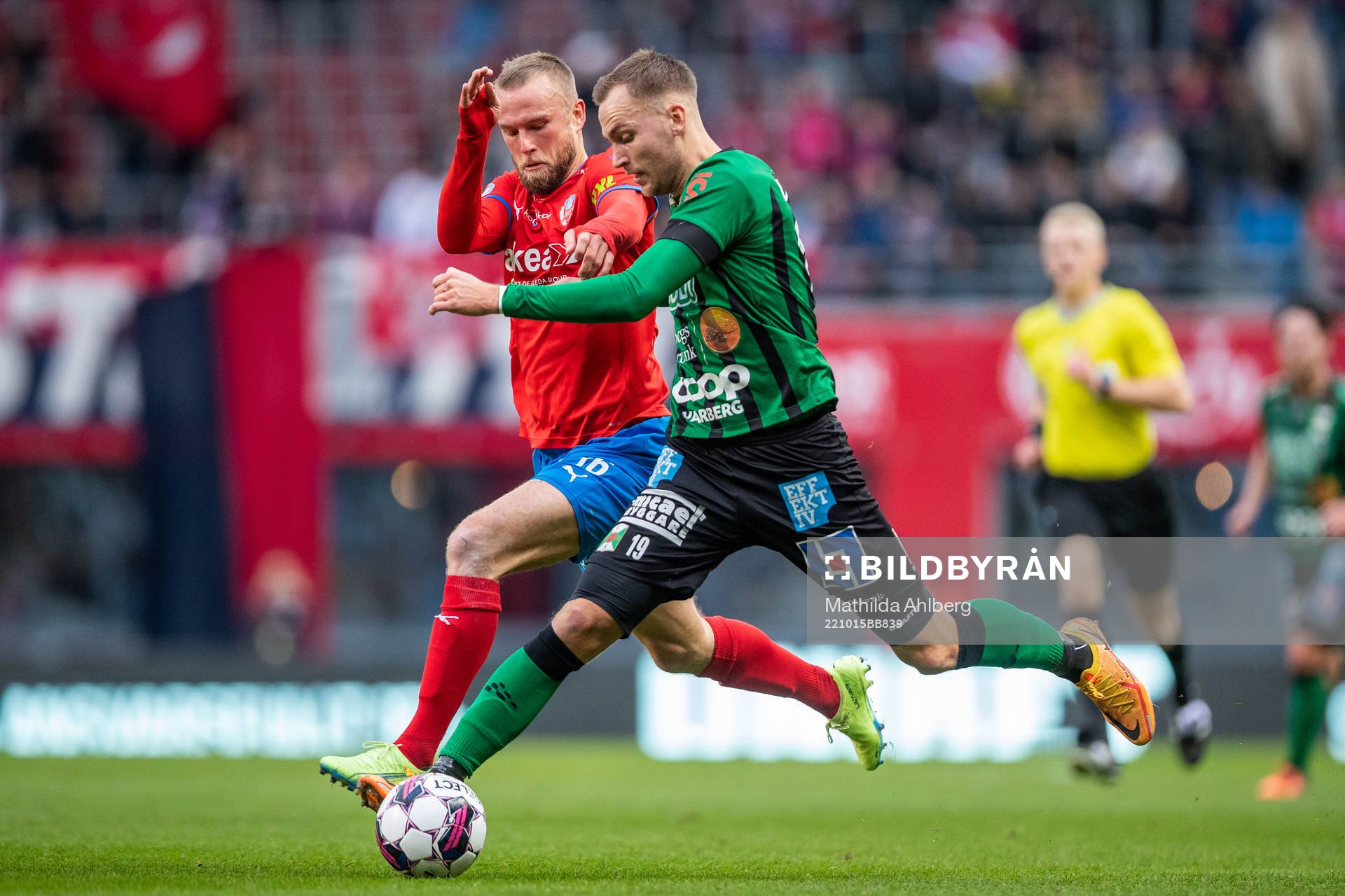 Helsingborgs Alexander Faltsetas och Varbergs Filip Bohman