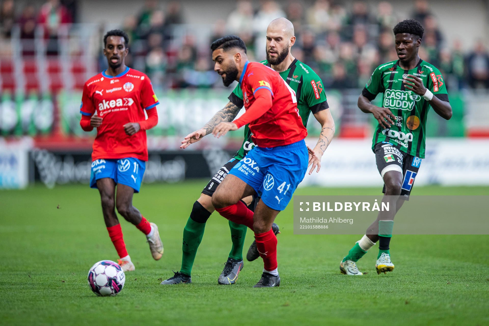 Helsingborgs Amin Al-Hamawi och Varbergs Robin Simovic