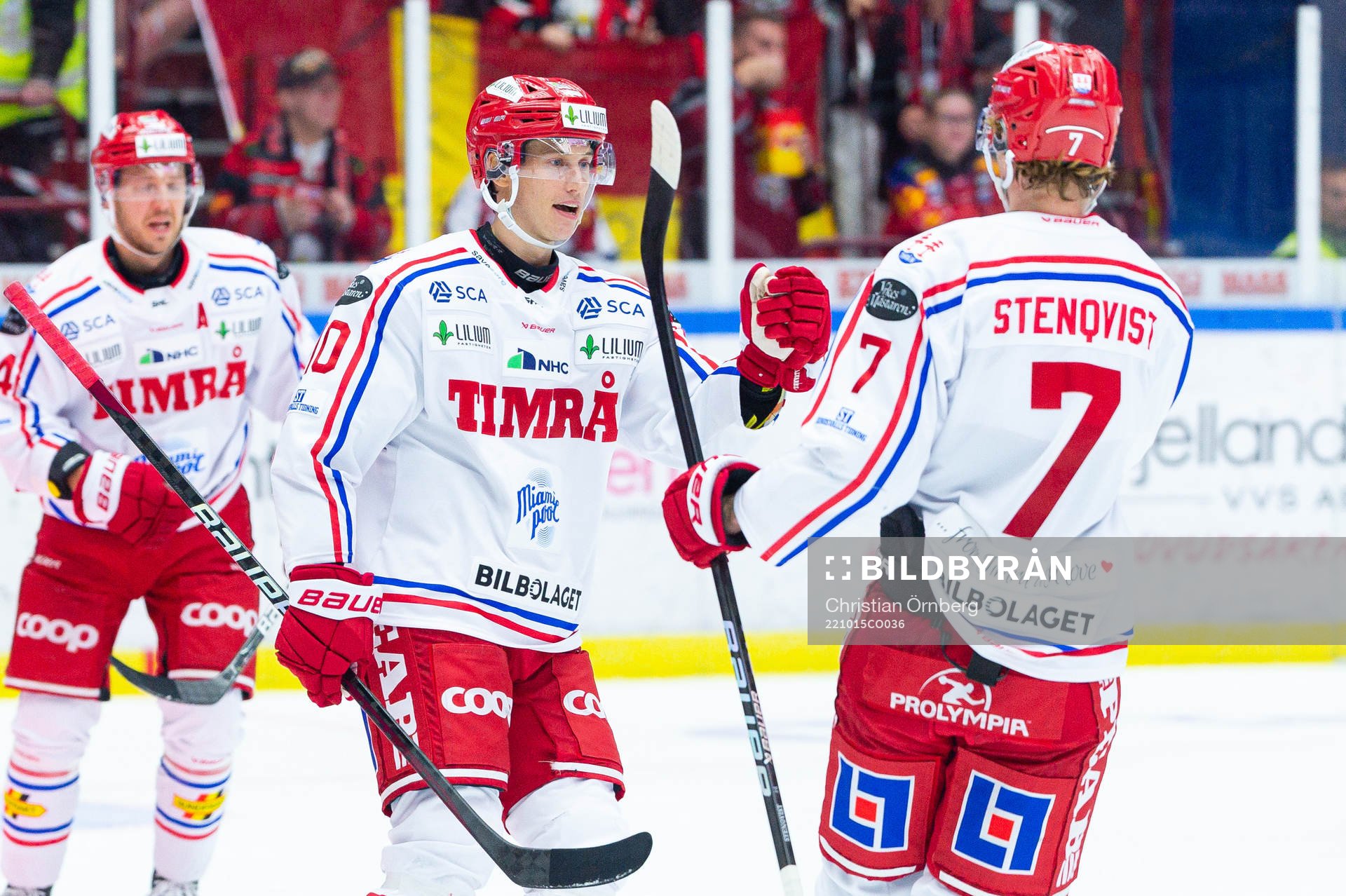 Timrås Robin Alvarez och Jakob Stenqvist jublar