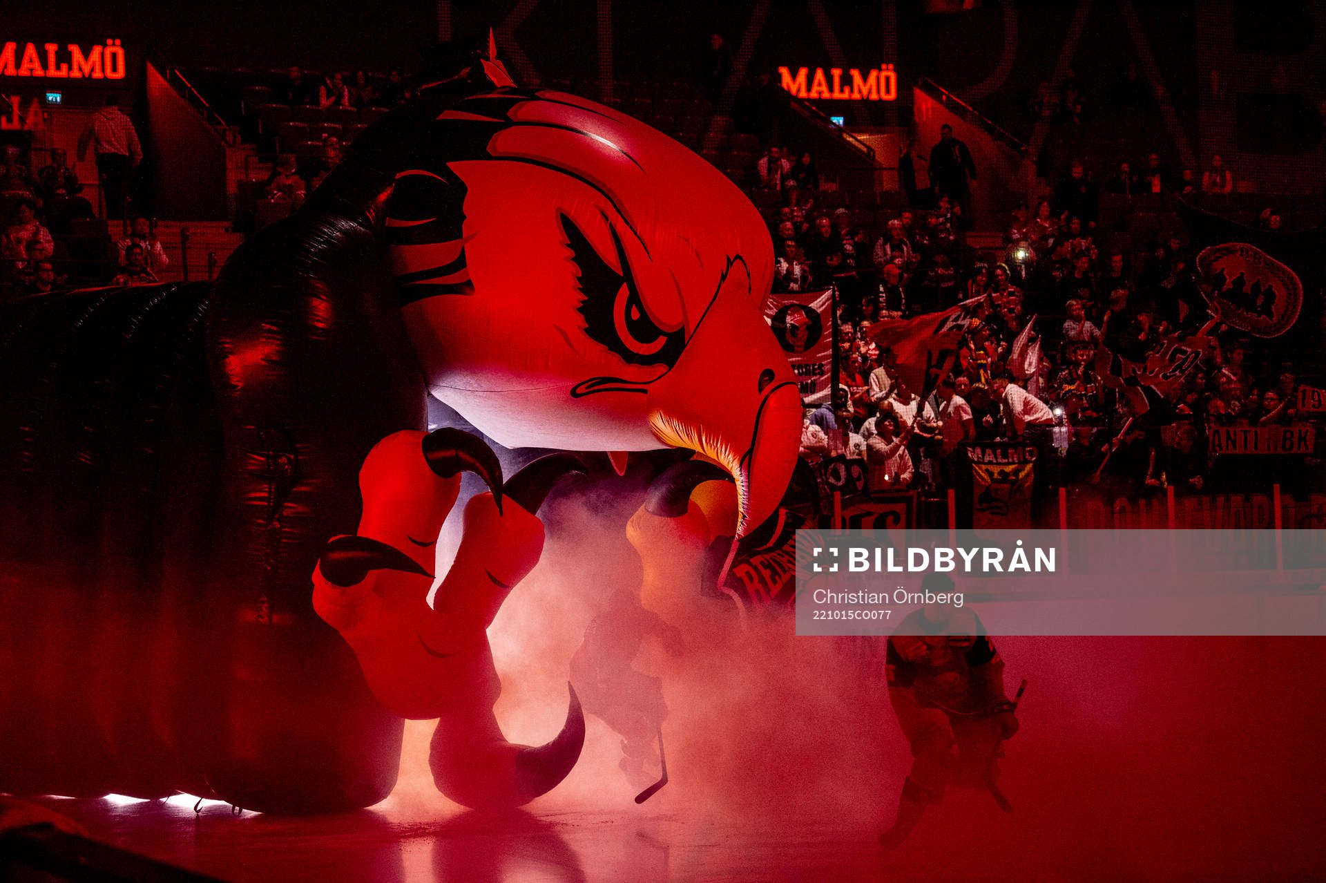 Malmö arena innan ishockeymatchen i SHL mellan Malmö