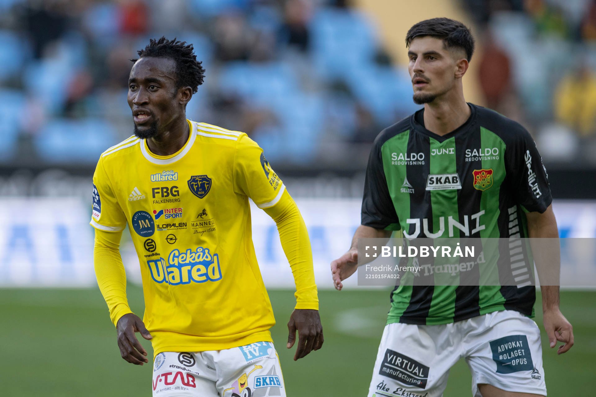Falkenbergs Godwin Aguda och GAIS Emin Grozdanic