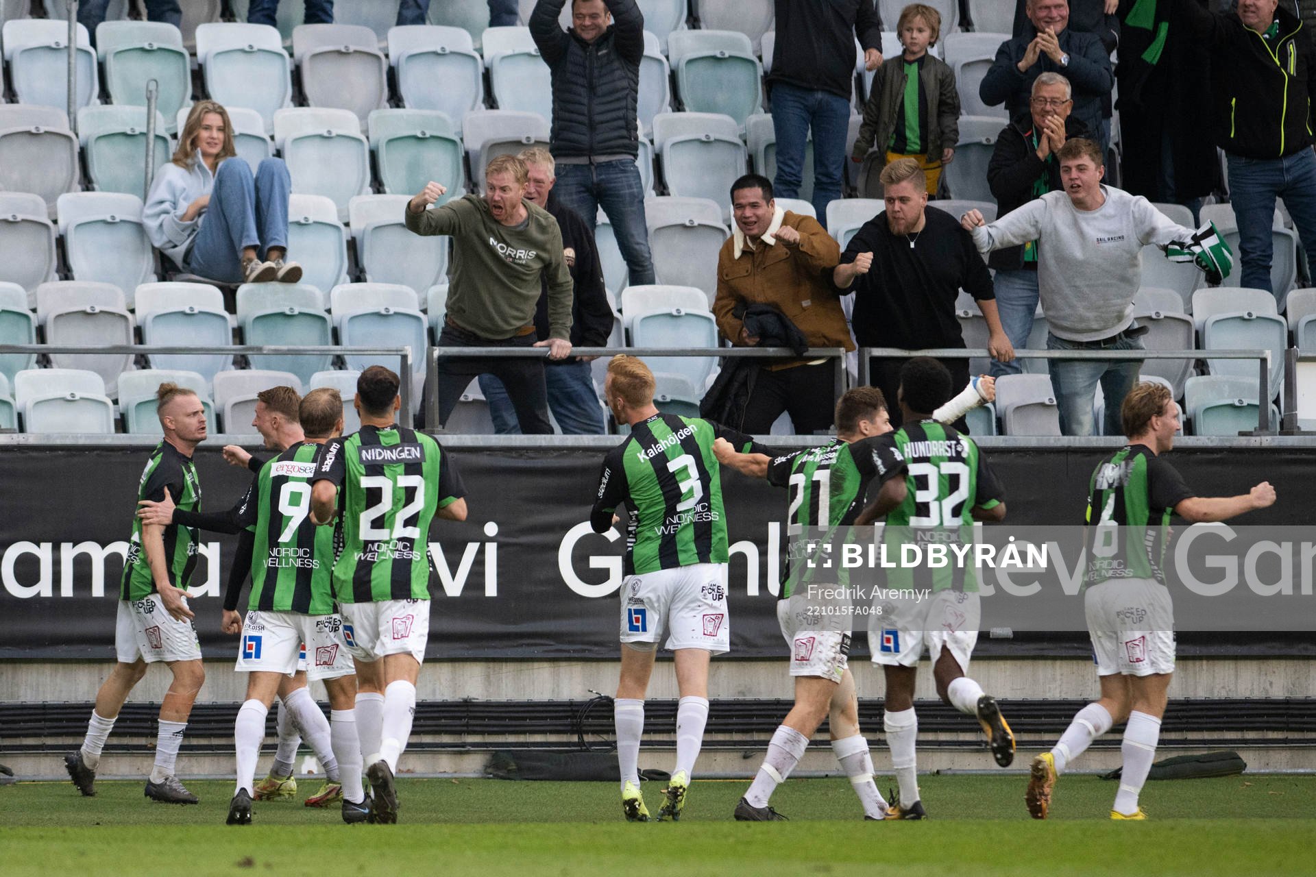 GAIS spelare jublar