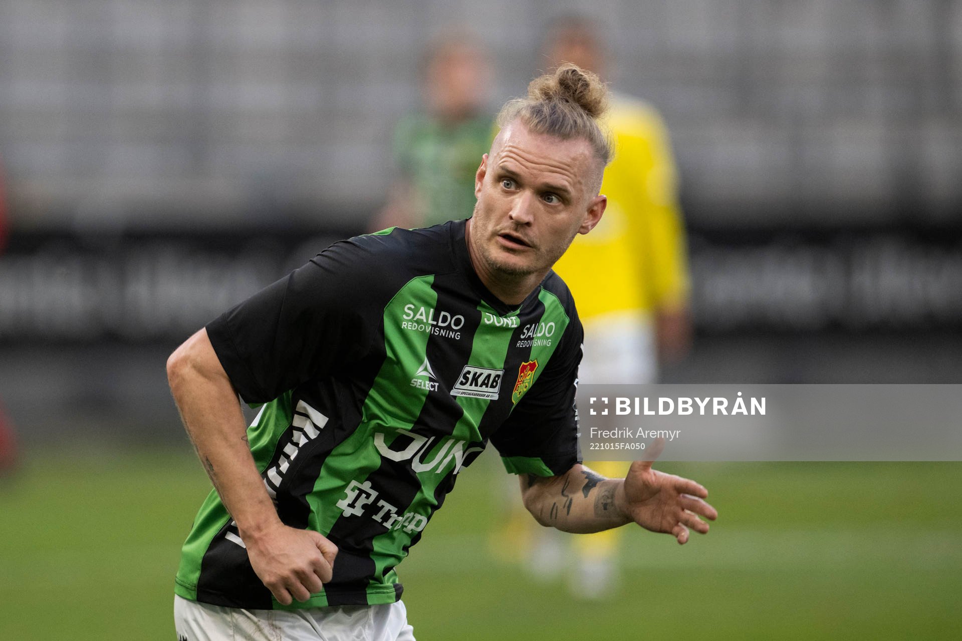 GAIS Jonas Lindberg under fotbollsmatchen i Ettan södra mellan GAIS och Falkenberg den 15 oktober 2022 i Göteborg. 
