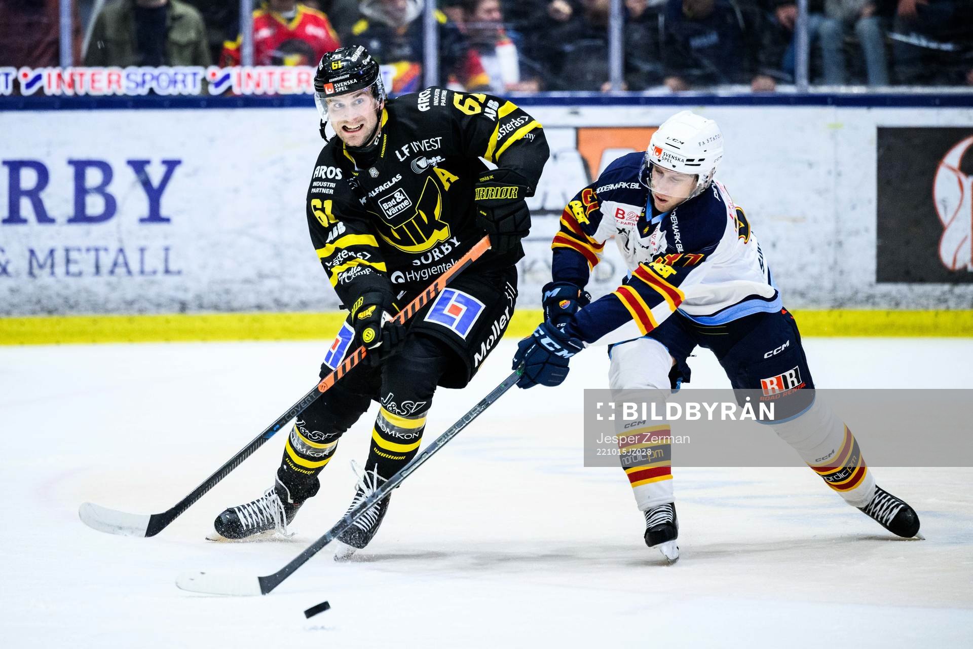 Västerås Daniel Gunnarsson och Djurgårdens John Norman
