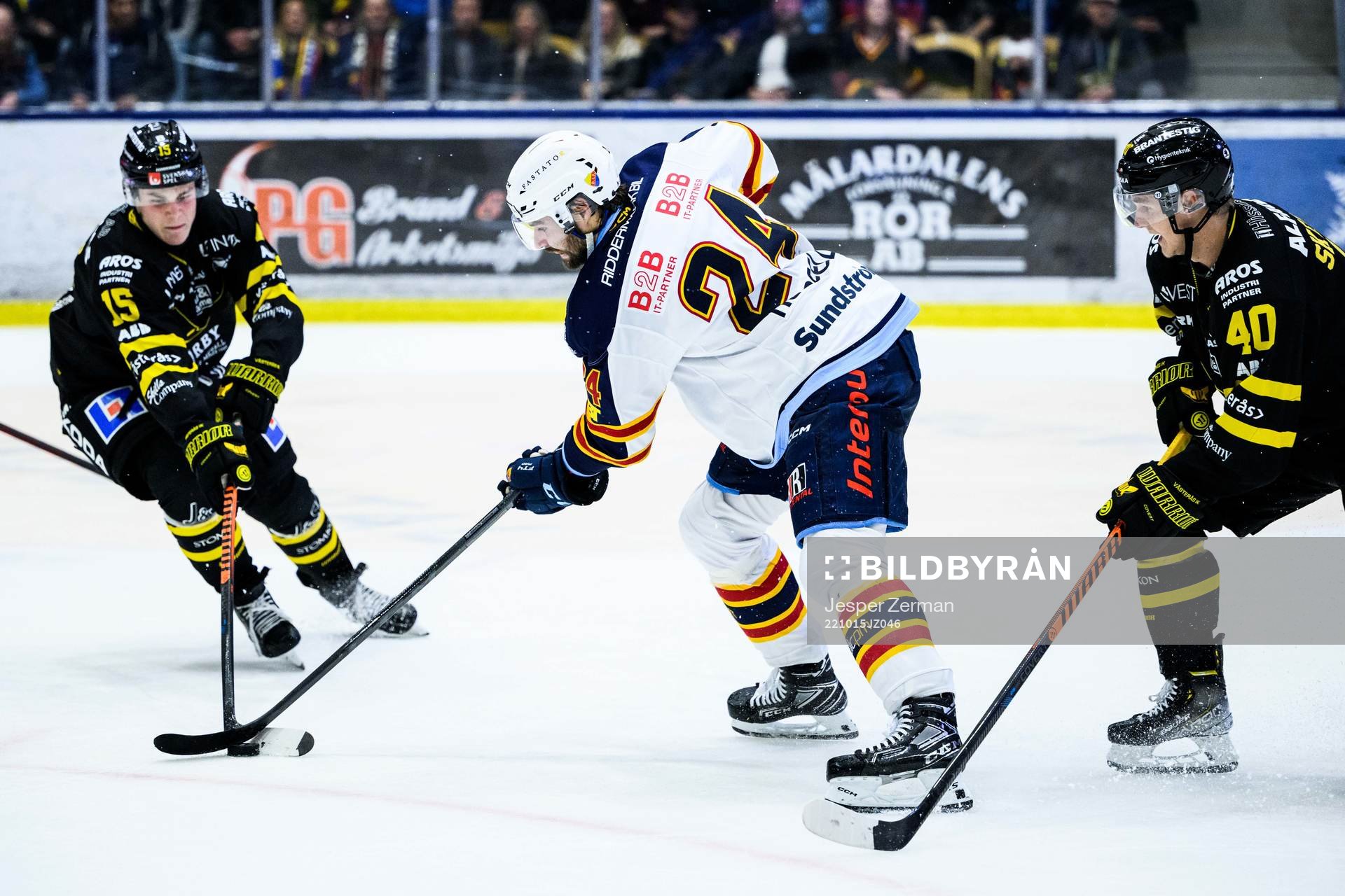 Västerås Filip Wiberg och Isak Skedung mot Djurgårdens