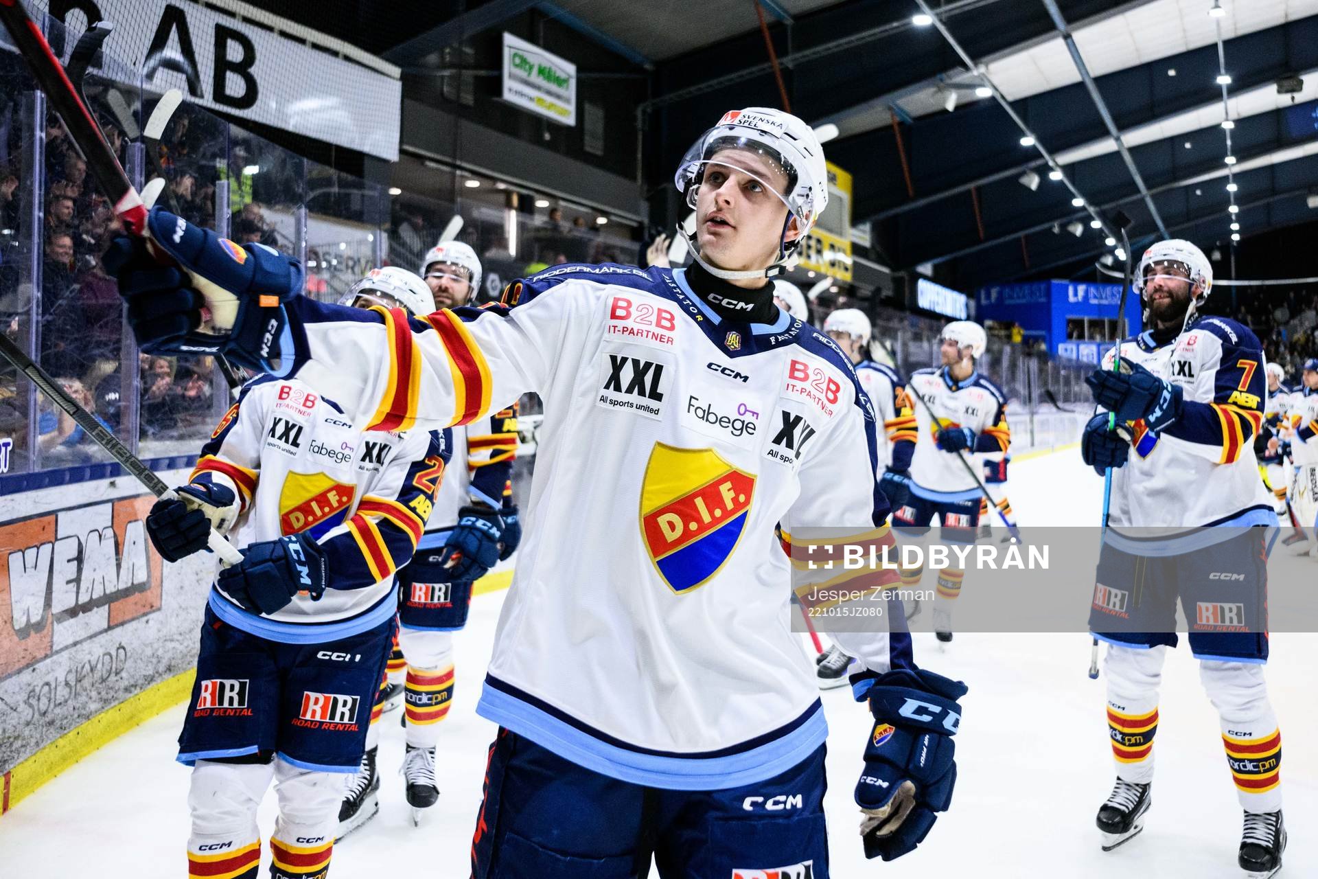 Djurgårdens Ludvig Hedström jublar