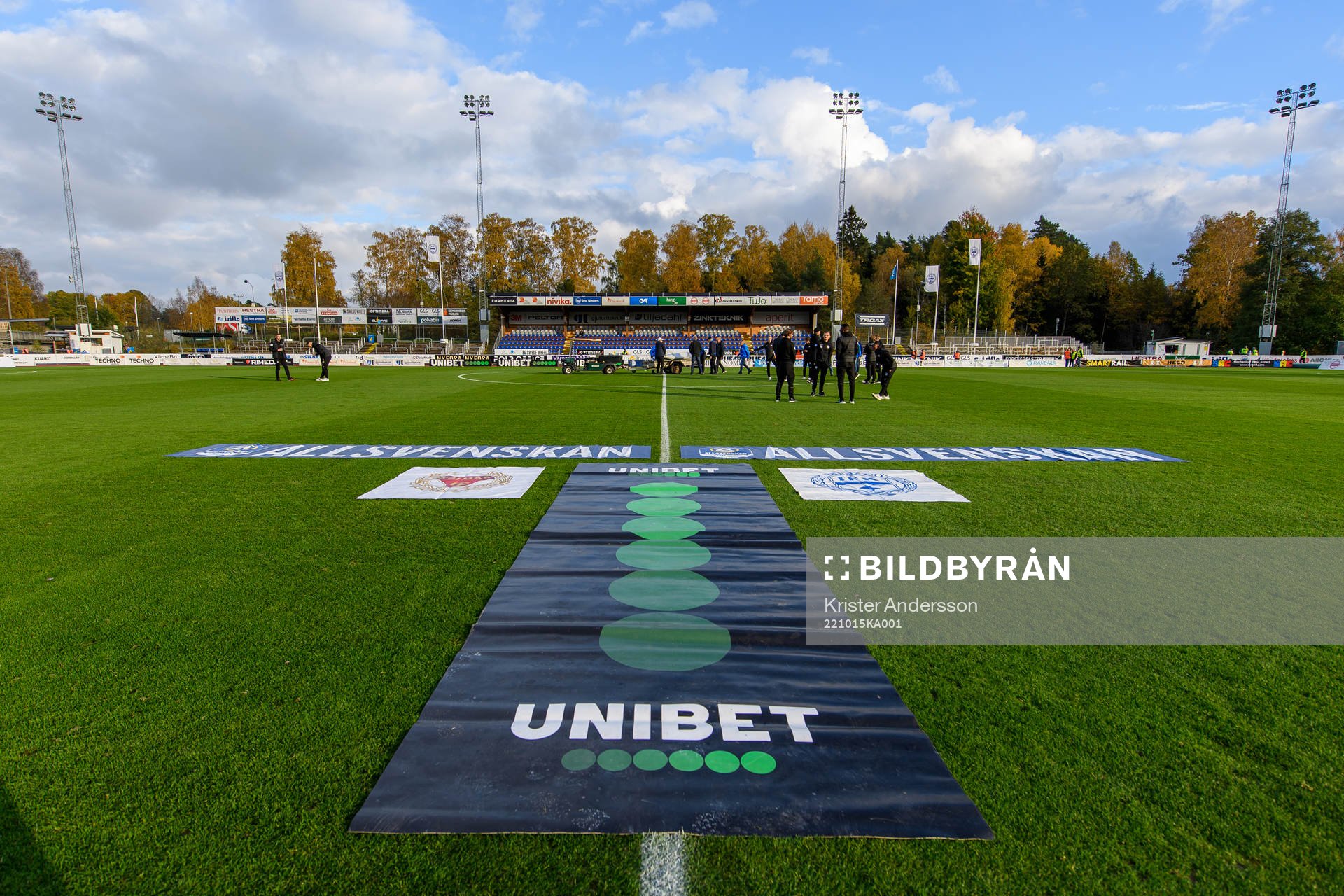 Finnvedsvallen före fotbollsmatchen i Allsvenskan mellan