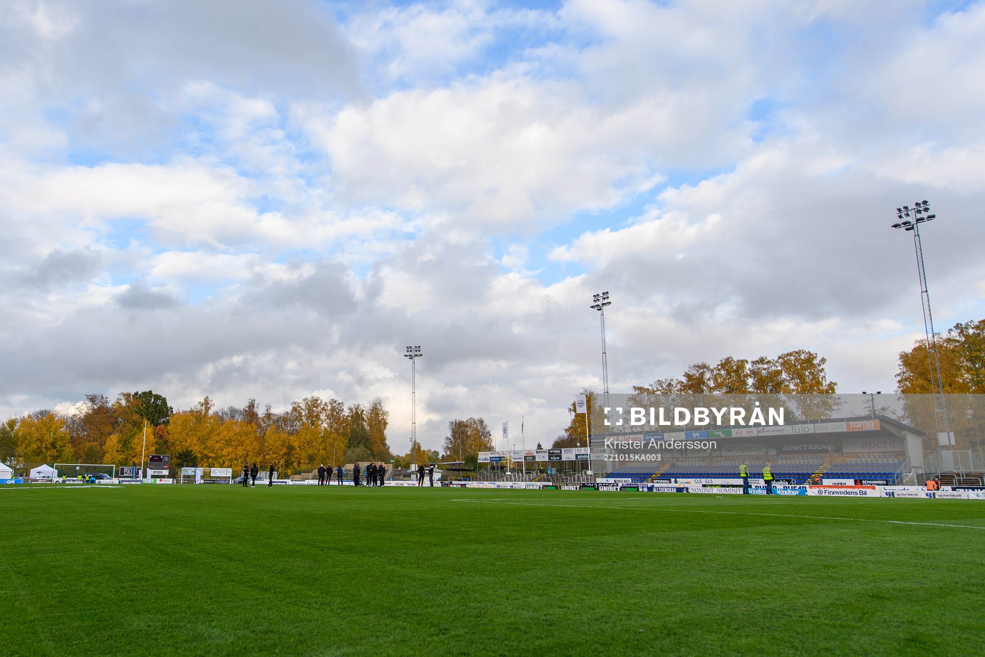 Finnvedsvallen före fotbollsmatchen i Allsvenskan mellan